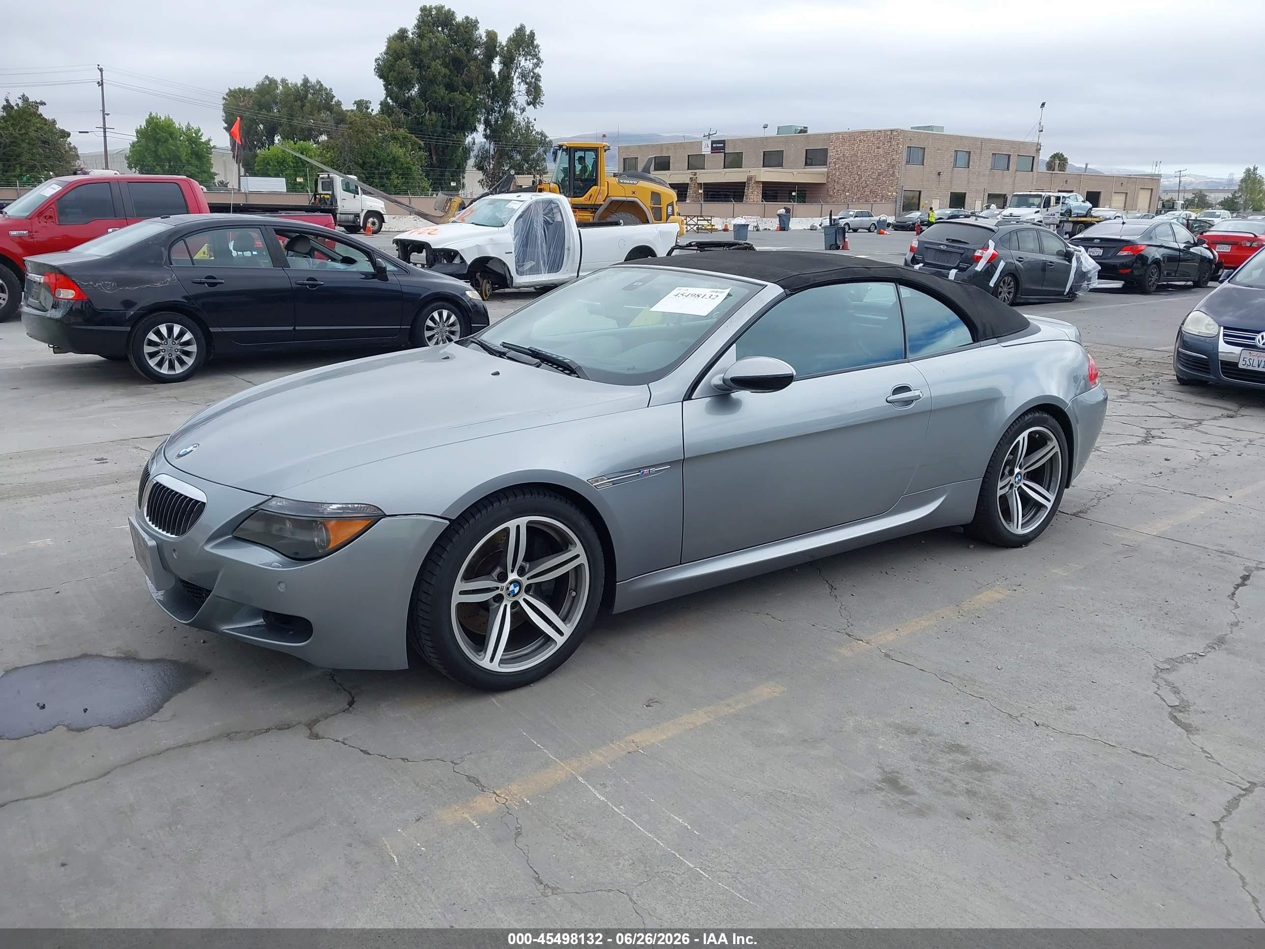 2007 Bmw M6   Silver vin: WBSEK93537CS32783