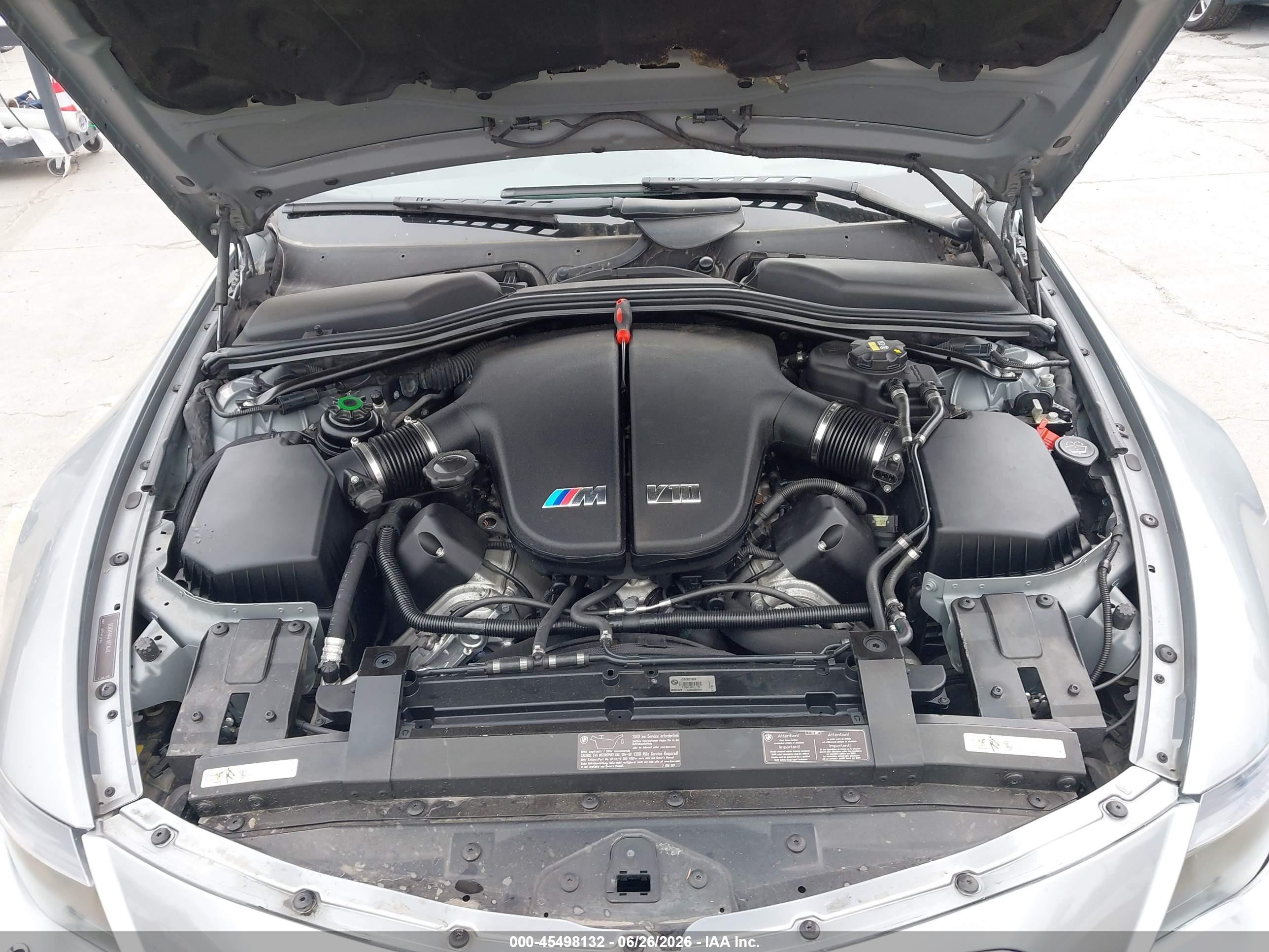 2007 Bmw M6   Silver vin: WBSEK93537CS32783