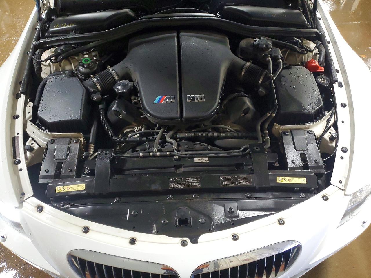 2008 Bmw M6 White vin: WBSEK93588CY80010