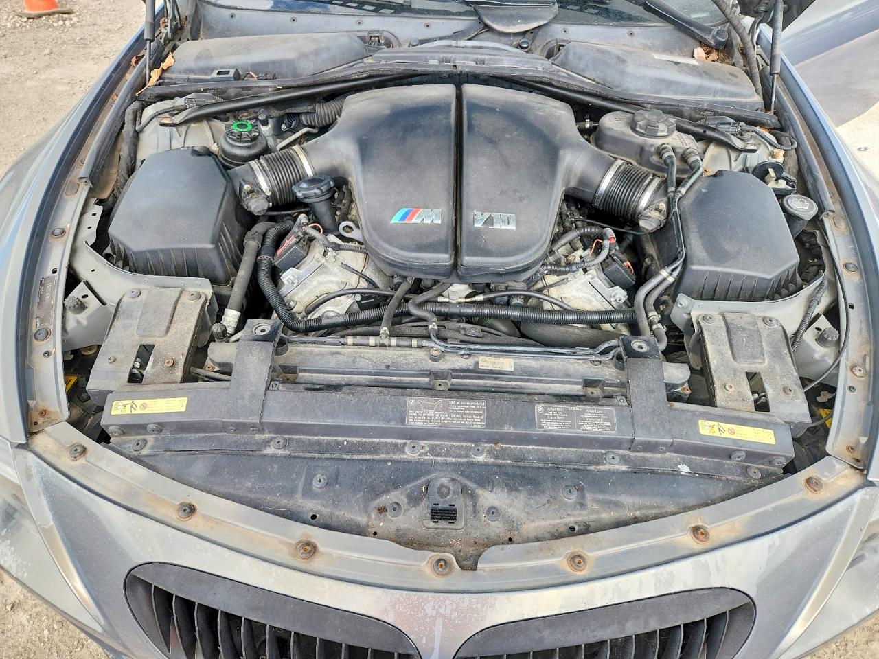 2007 Bmw M6 Silver vin: WBSEK93597CY78037