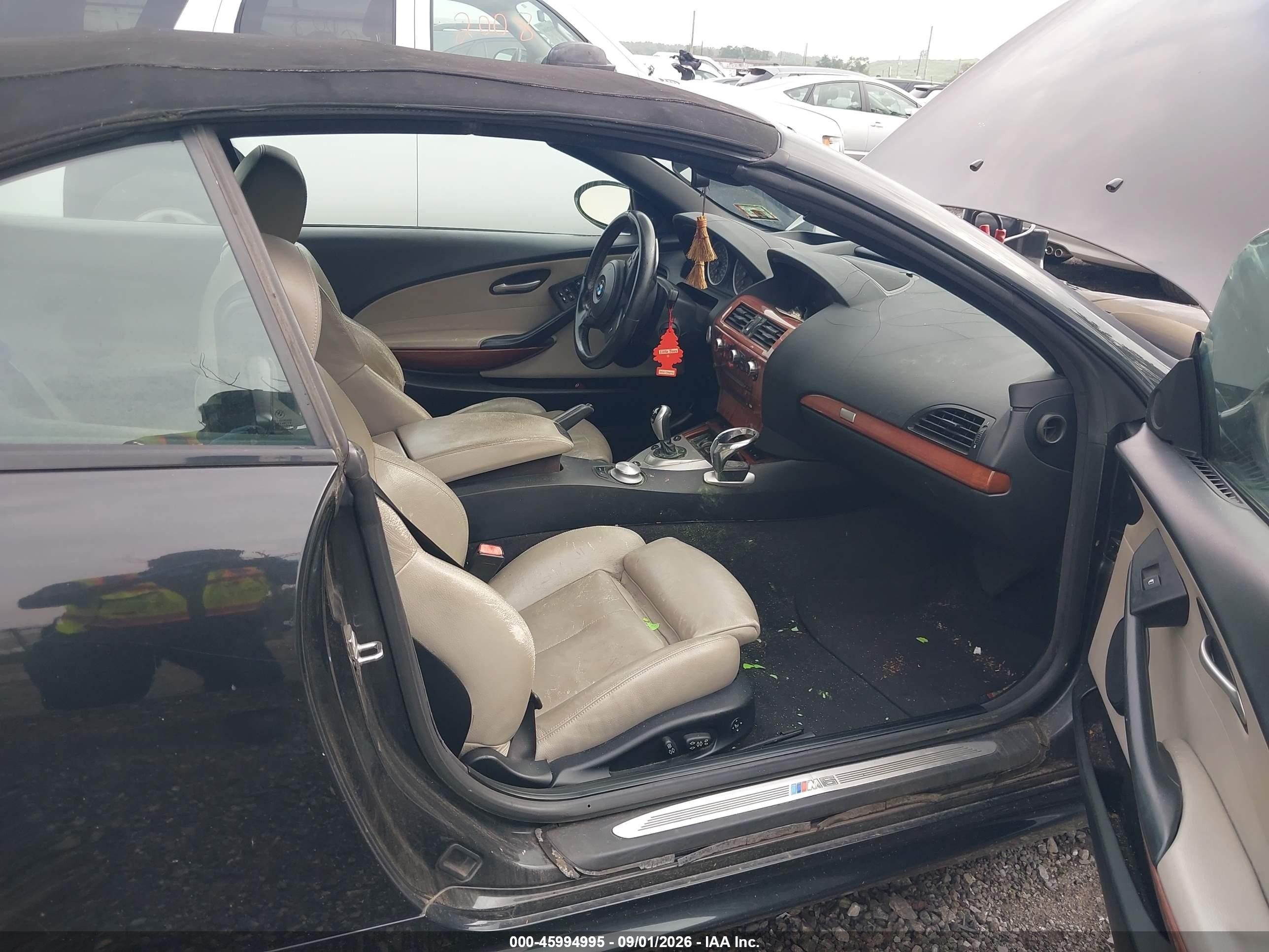 2007 Bmw M6   Black vin: WBSEK935X7CS32828