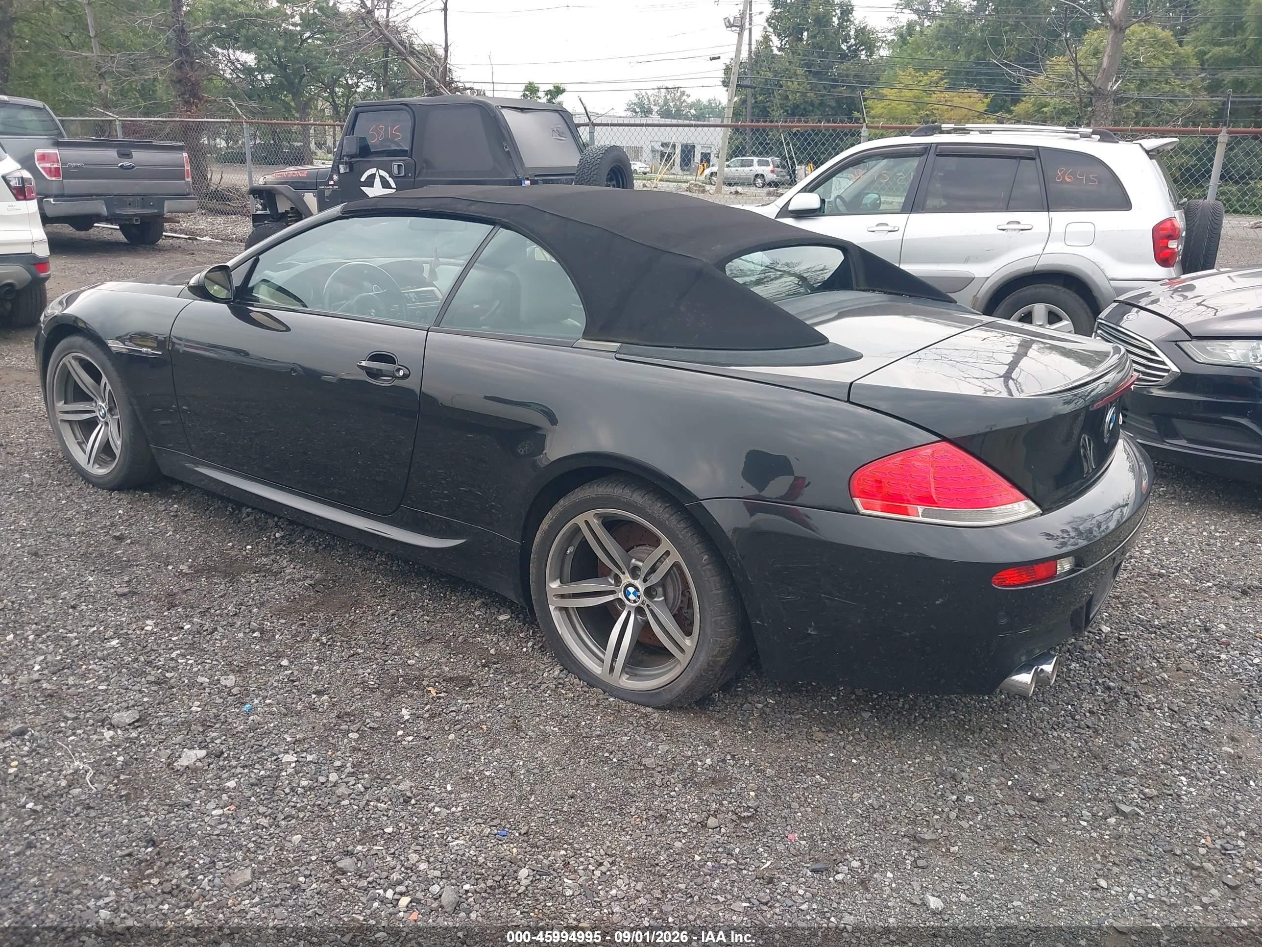 2007 Bmw M6   Black vin: WBSEK935X7CS32828