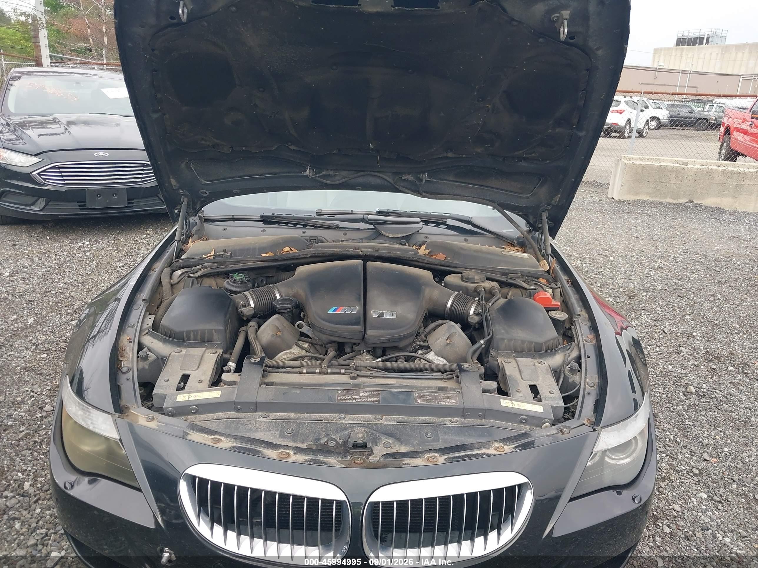 2007 Bmw M6   Black vin: WBSEK935X7CS32828