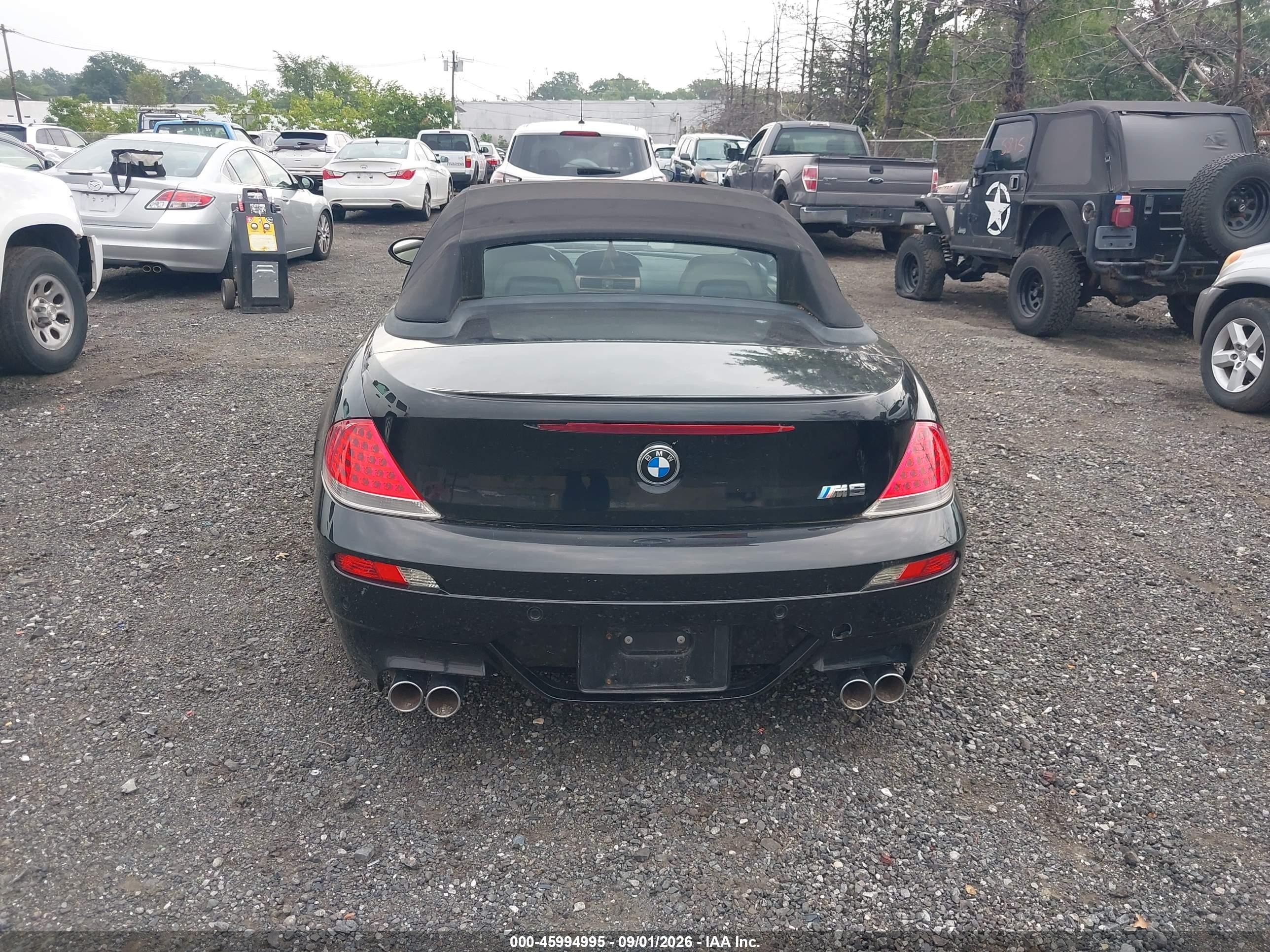 2007 Bmw M6   Black vin: WBSEK935X7CS32828