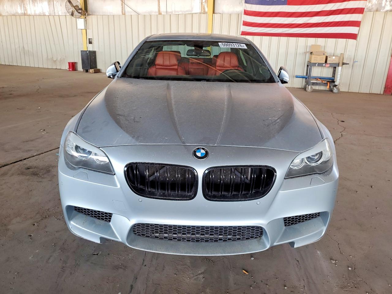 2013 Bmw M5 Silver vin: WBSFV9C51DC773824