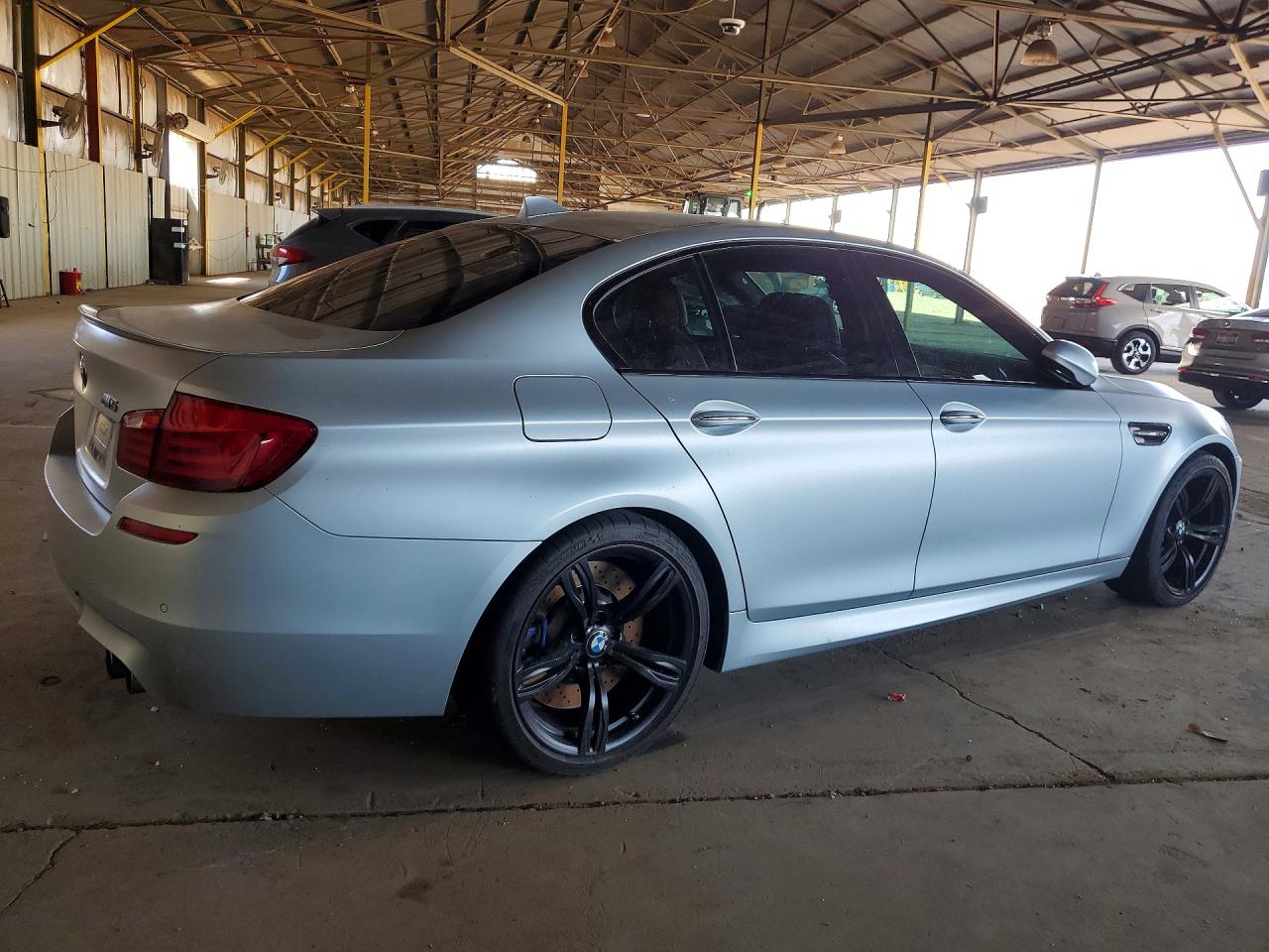 2013 Bmw M5 Silver vin: WBSFV9C51DC773824