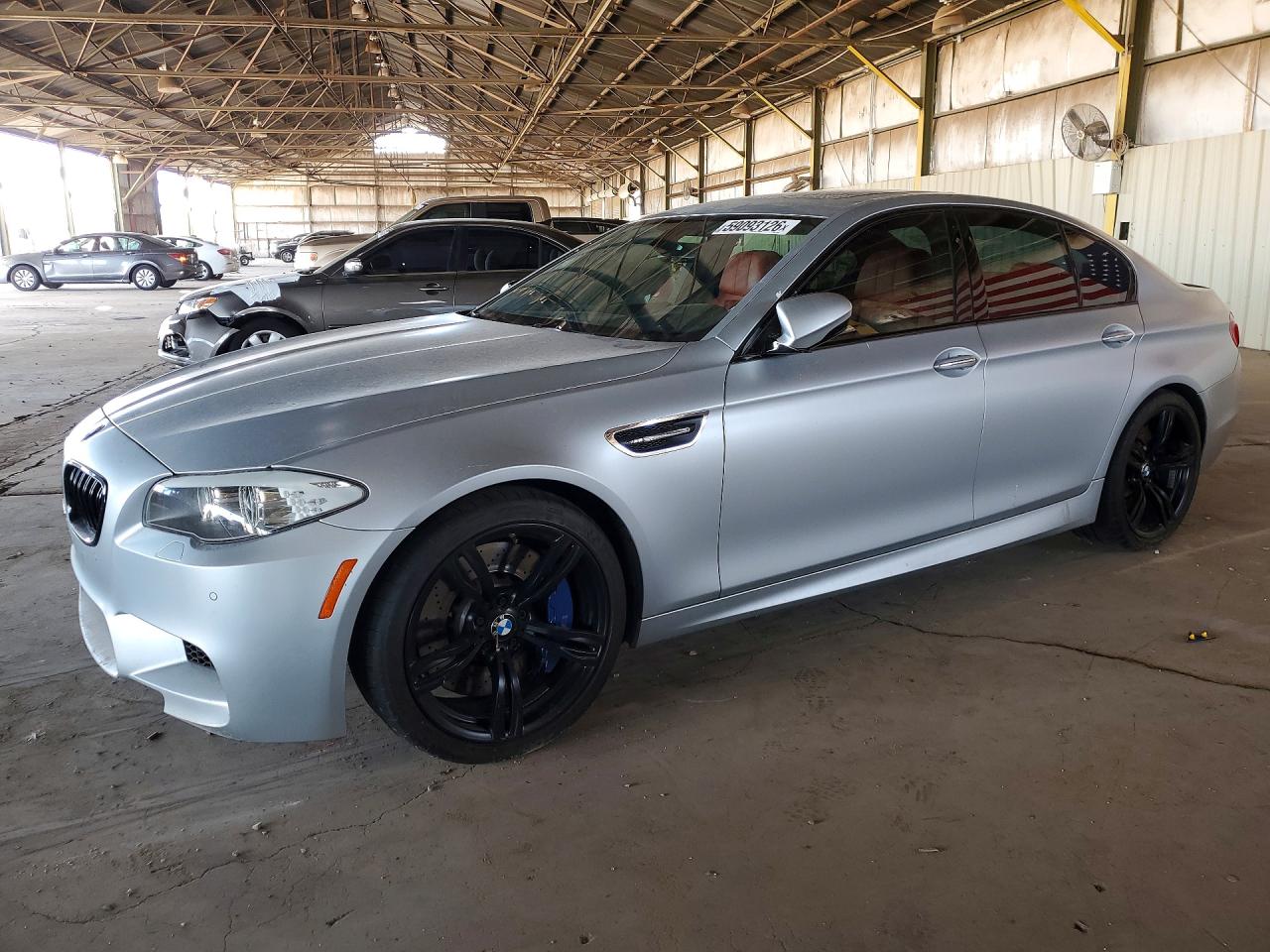 2013 Bmw M5 Silver vin: WBSFV9C51DC773824