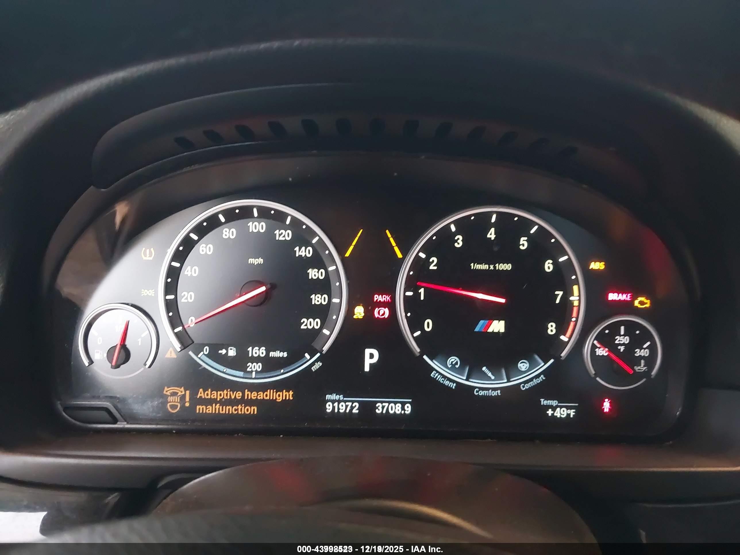 2013 Bmw M5   Gray vin: WBSFV9C51DD096381