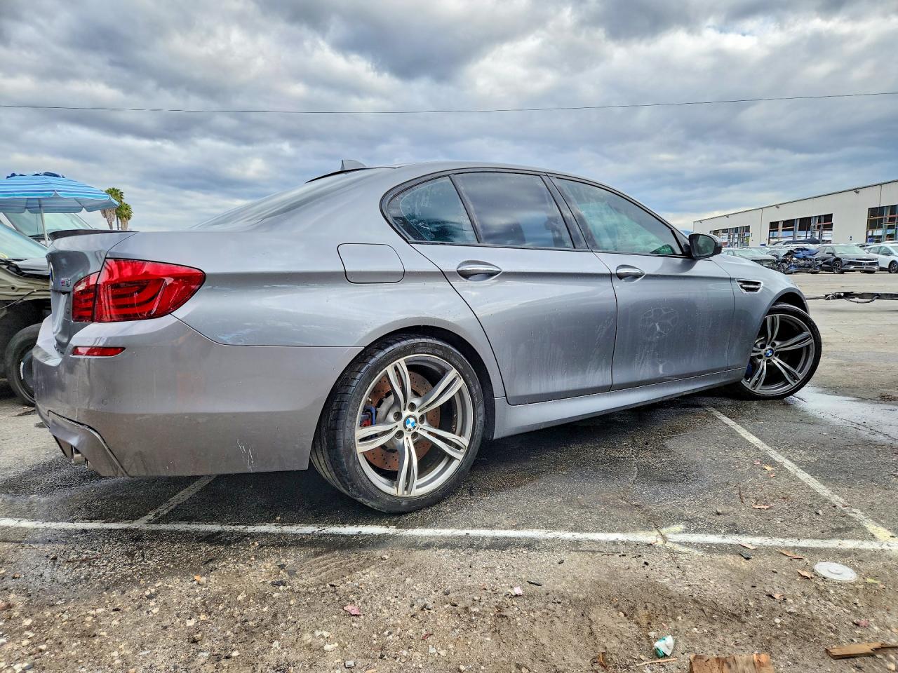 2013 Bmw M5 Gray vin: WBSFV9C52DC773377