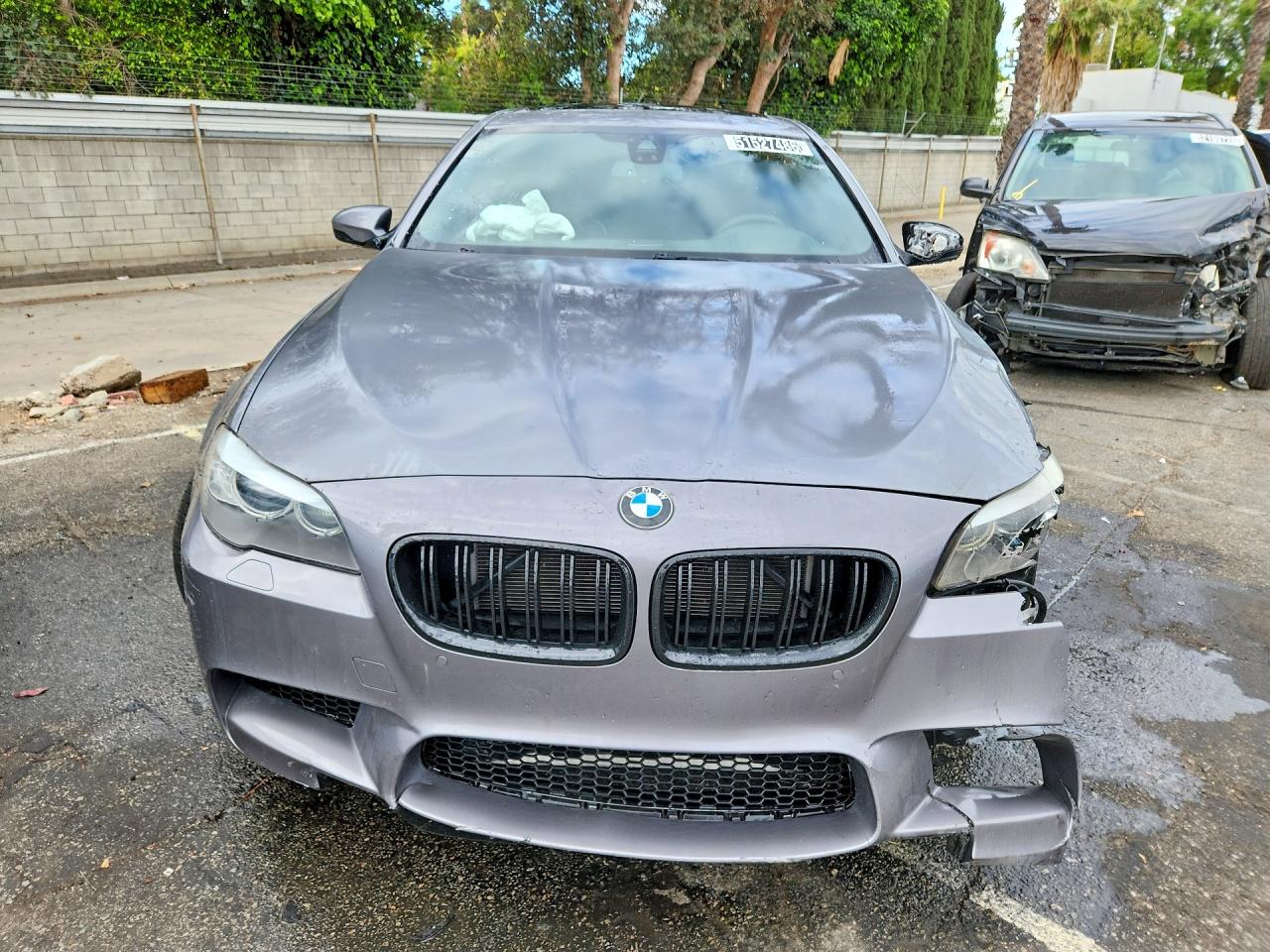 2013 Bmw M5 Gray vin: WBSFV9C52DC773377