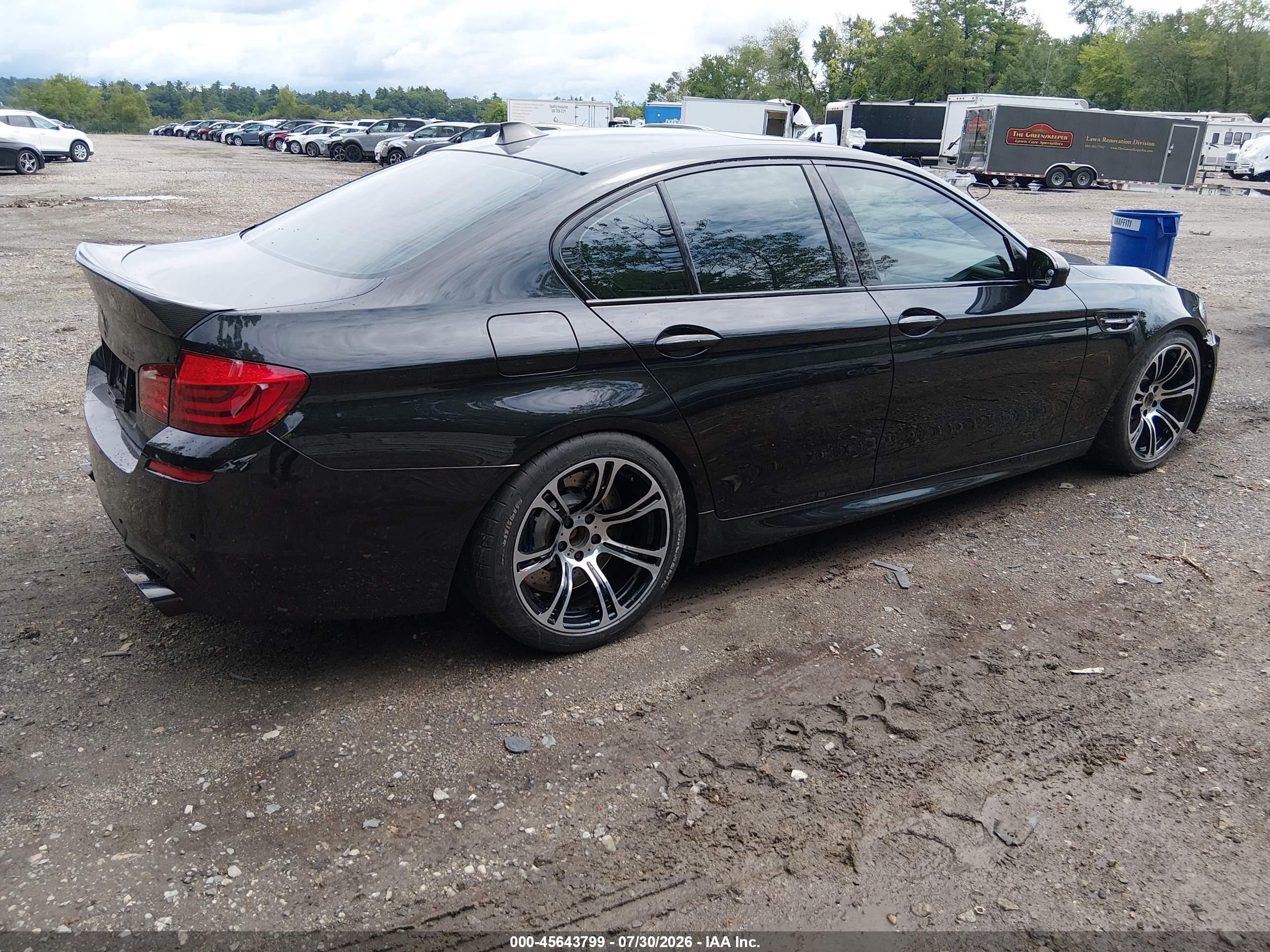 2013 Bmw M5 Black vin: WBSFV9C53DC773274