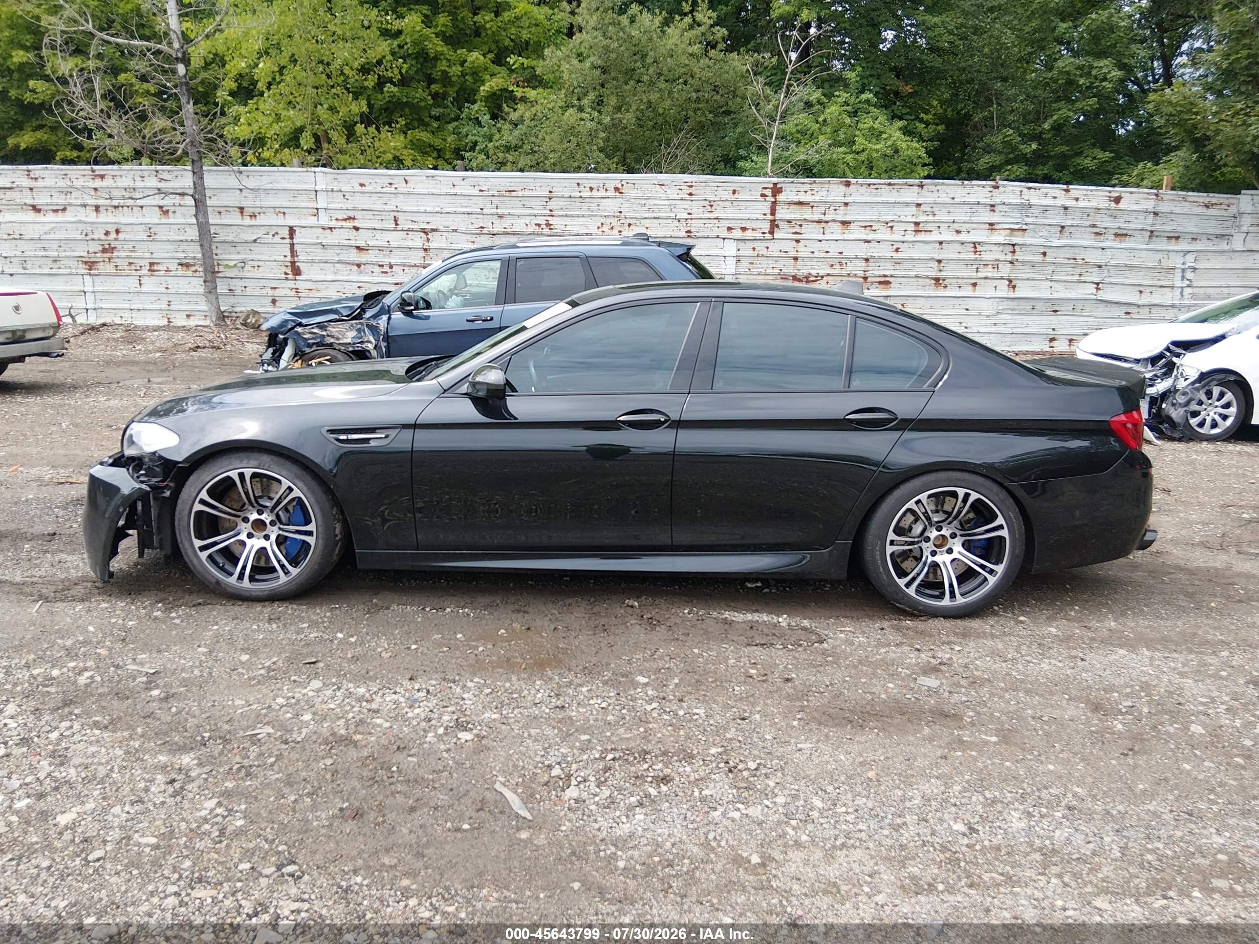 2013 Bmw M5 Black vin: WBSFV9C53DC773274