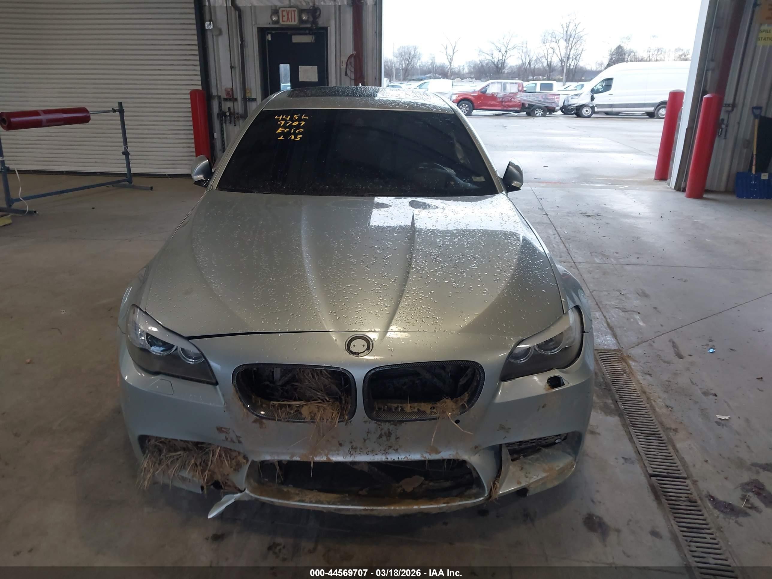 2013 Bmw M5 Silver vin: WBSFV9C53DD096625