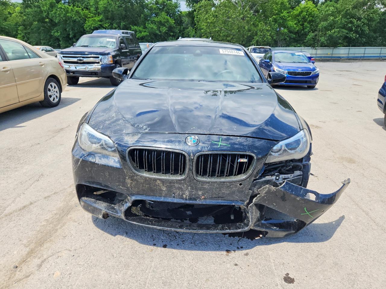 2014 Bmw M5 Black vin: WBSFV9C53ED097811