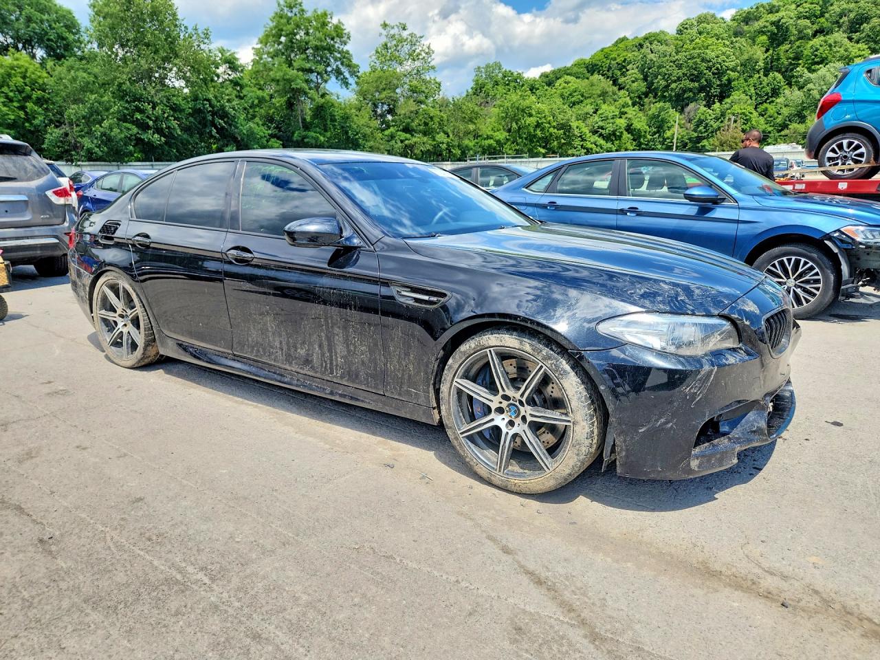 2014 Bmw M5 Black vin: WBSFV9C53ED097811