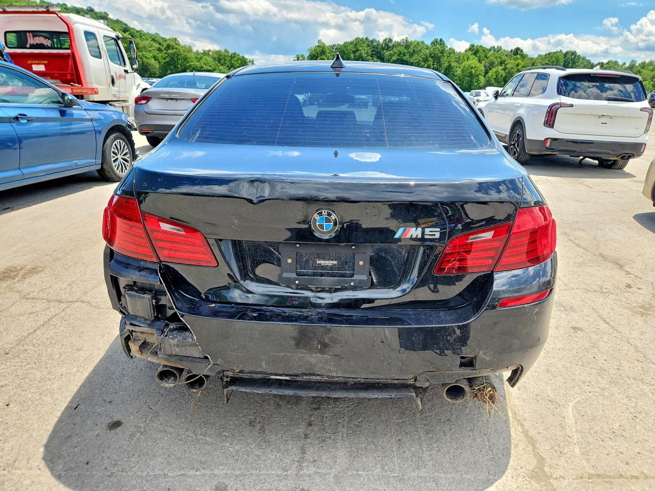 2014 Bmw M5 Black vin: WBSFV9C53ED097811