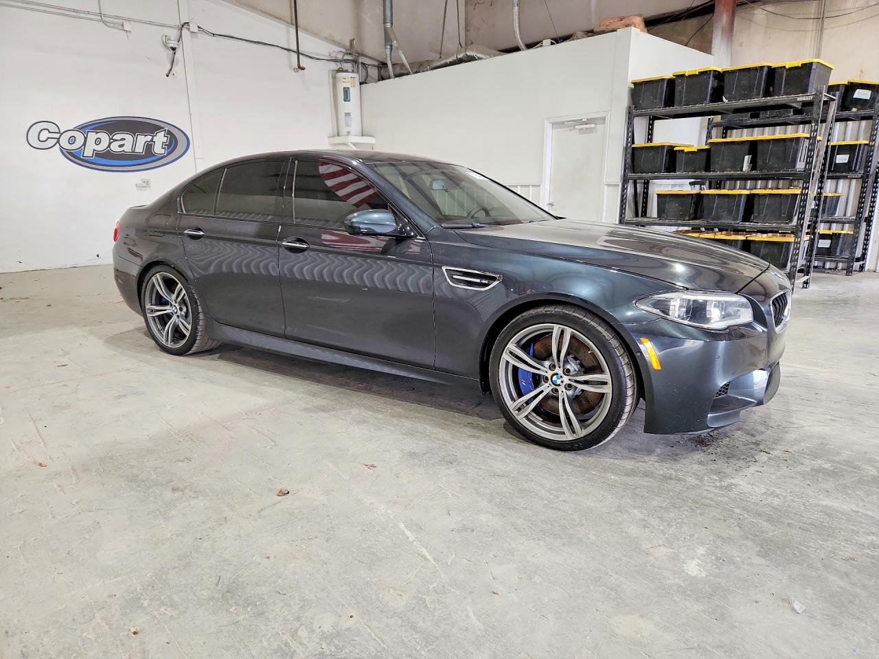 2014 Bmw M5 Gray vin: WBSFV9C53ED592980