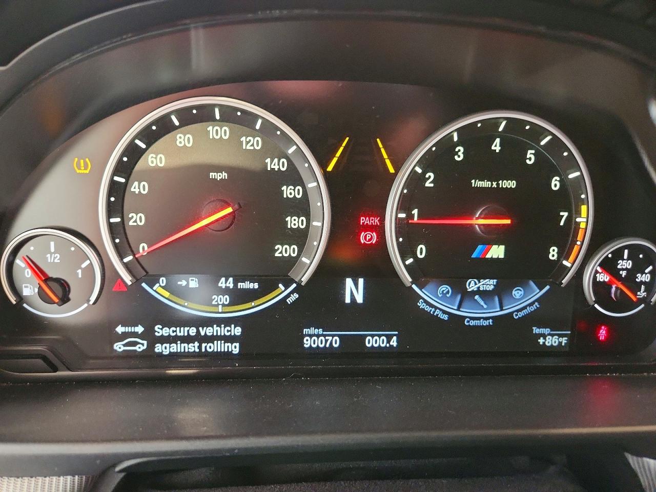 2013 Bmw M5 Gray vin: WBSFV9C54DC773316