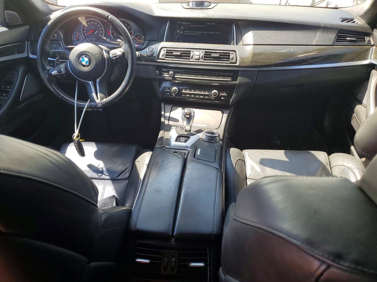 2014 Bmw M5 White vin: WBSFV9C54ED097574
