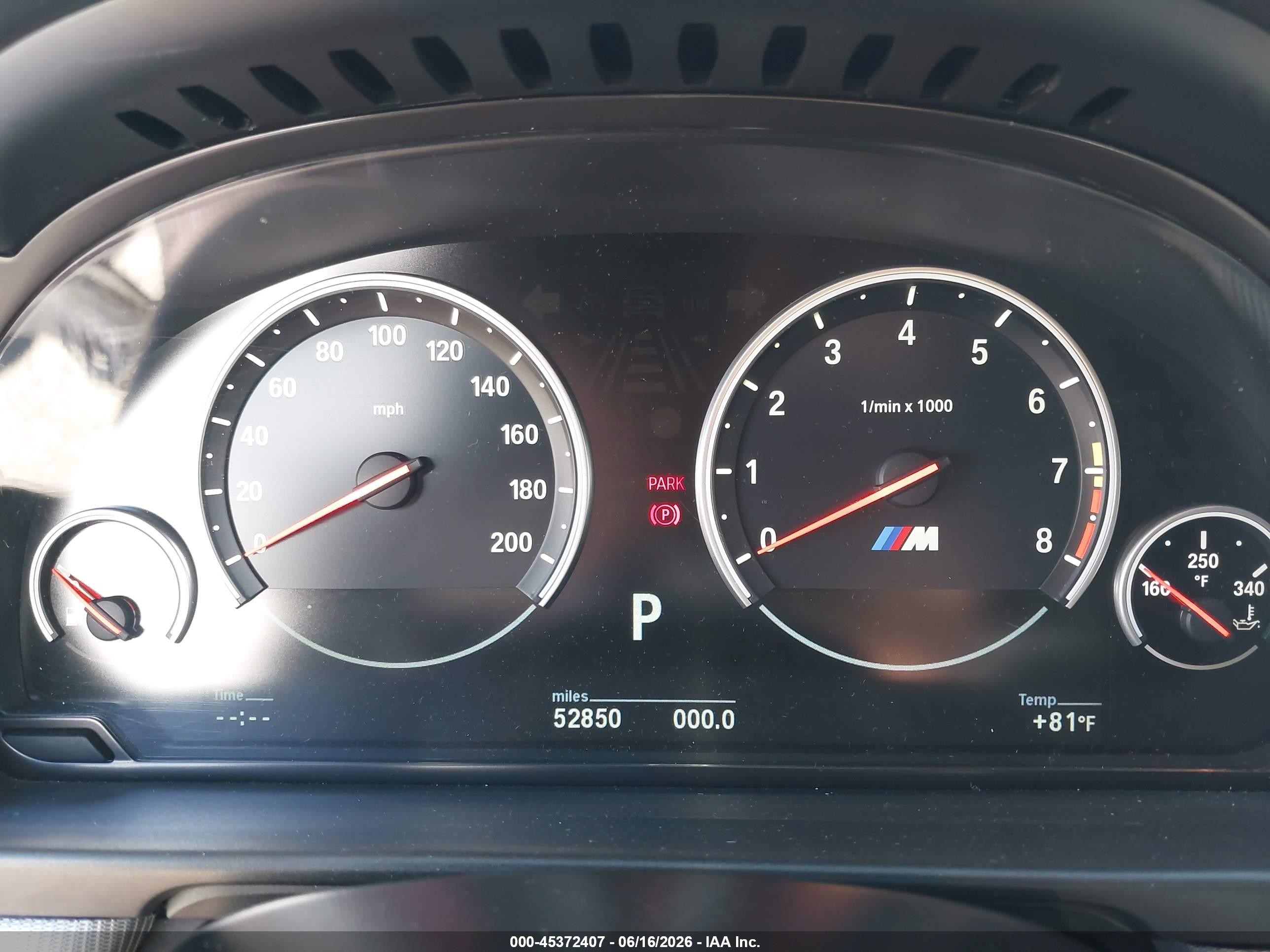 2015 Bmw M5 Black vin: WBSFV9C55FD594490