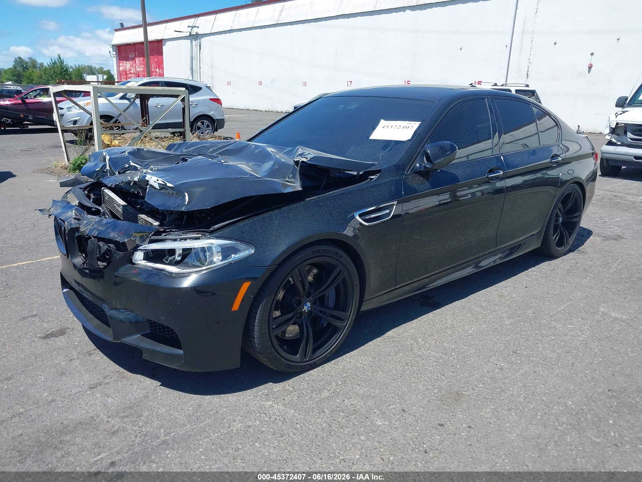 2015 Bmw M5 Black vin: WBSFV9C55FD594490