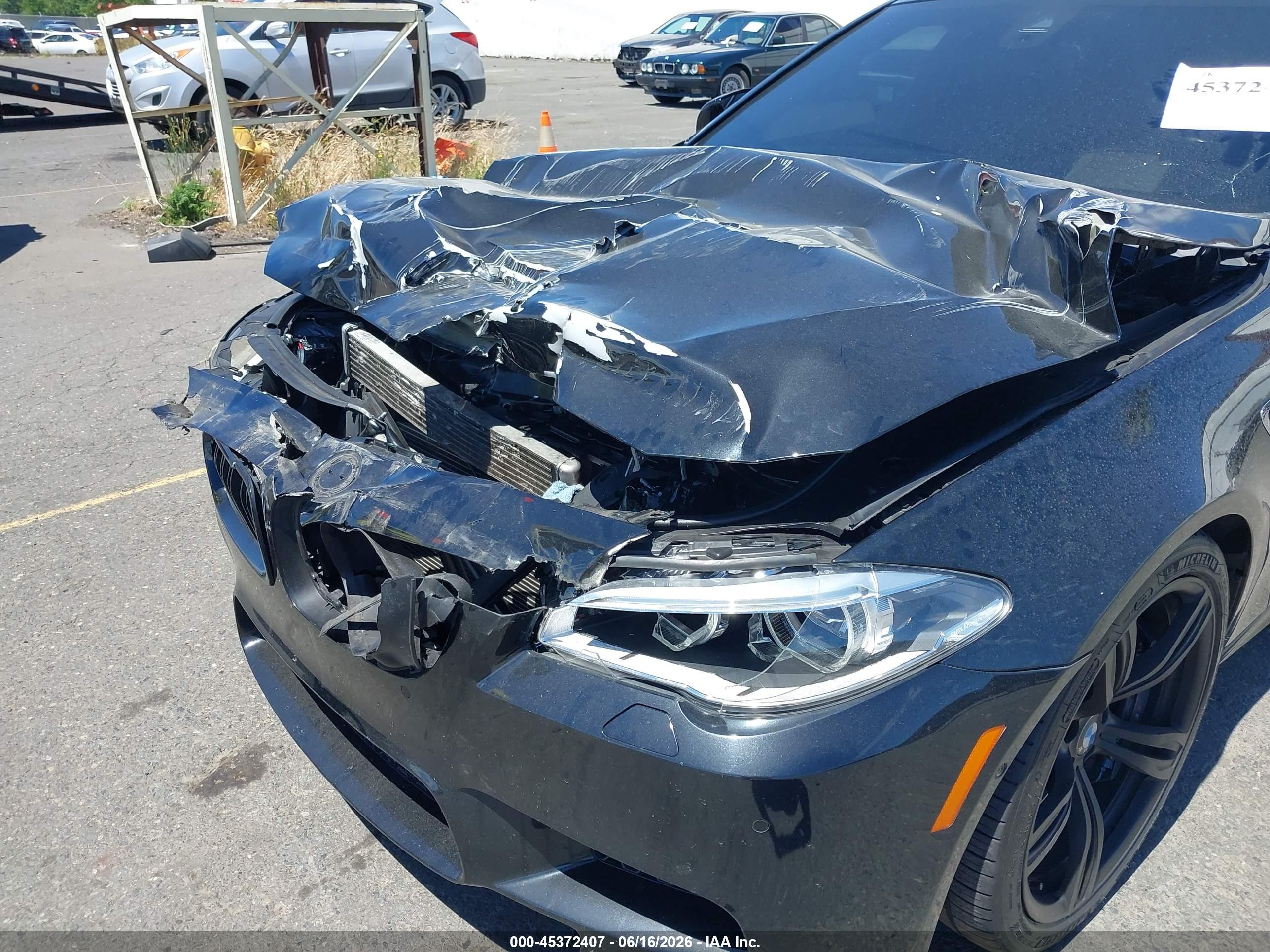 2015 Bmw M5 Black vin: WBSFV9C55FD594490