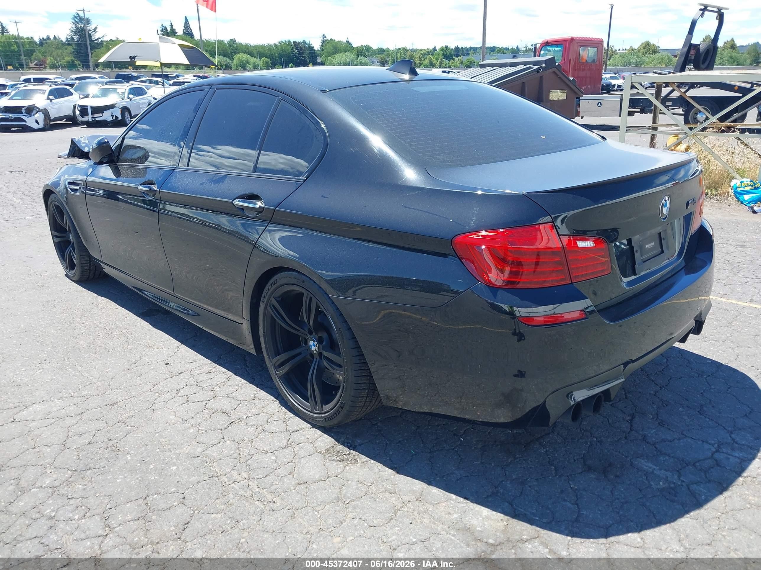 2015 Bmw M5 Black vin: WBSFV9C55FD594490