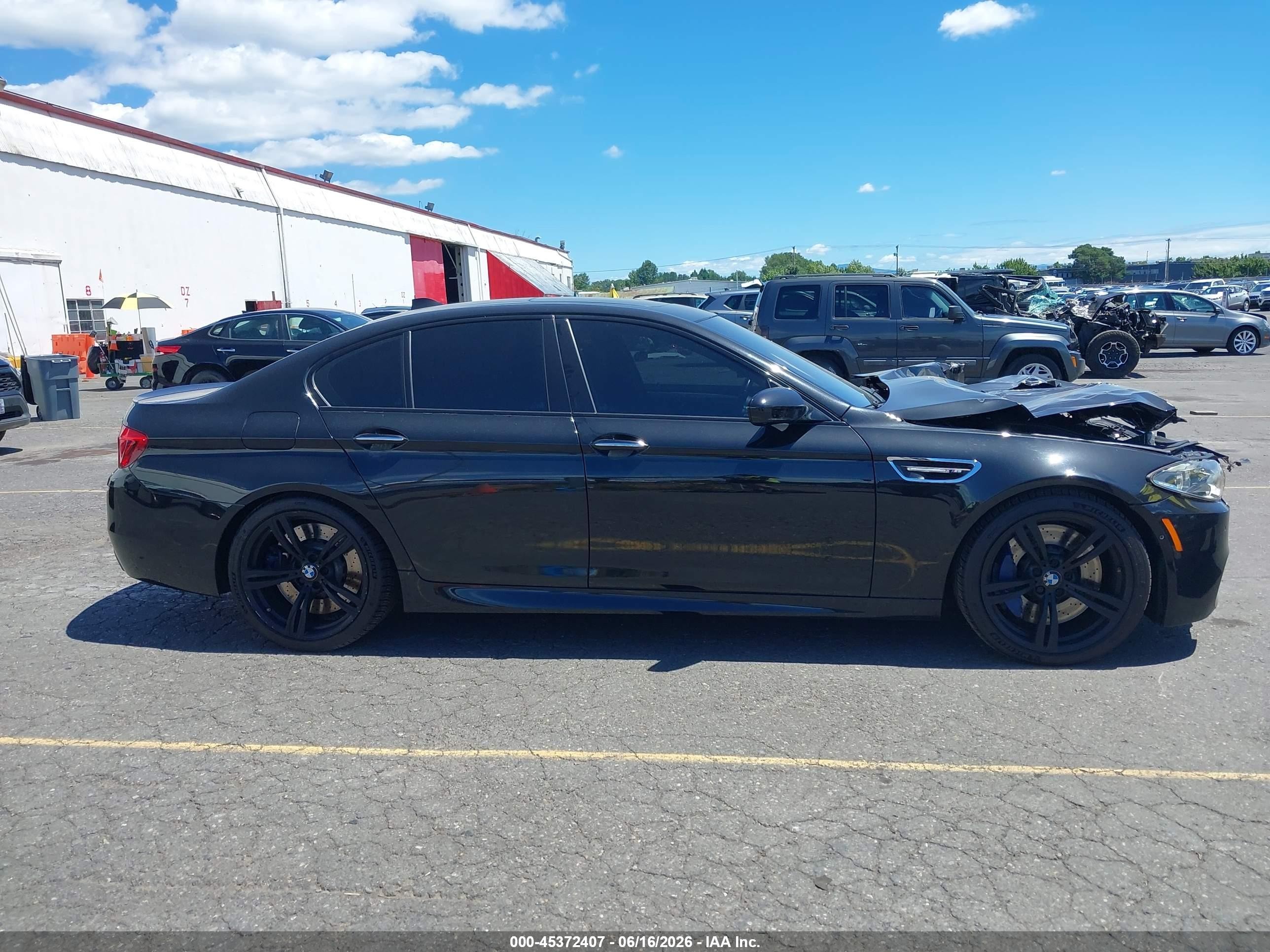 2015 Bmw M5 Black vin: WBSFV9C55FD594490