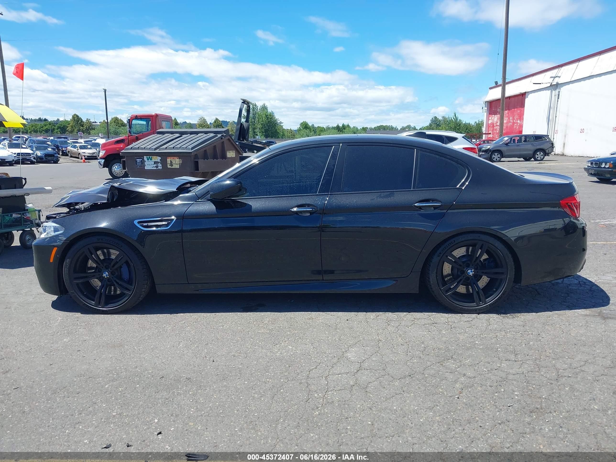 2015 Bmw M5 Black vin: WBSFV9C55FD594490
