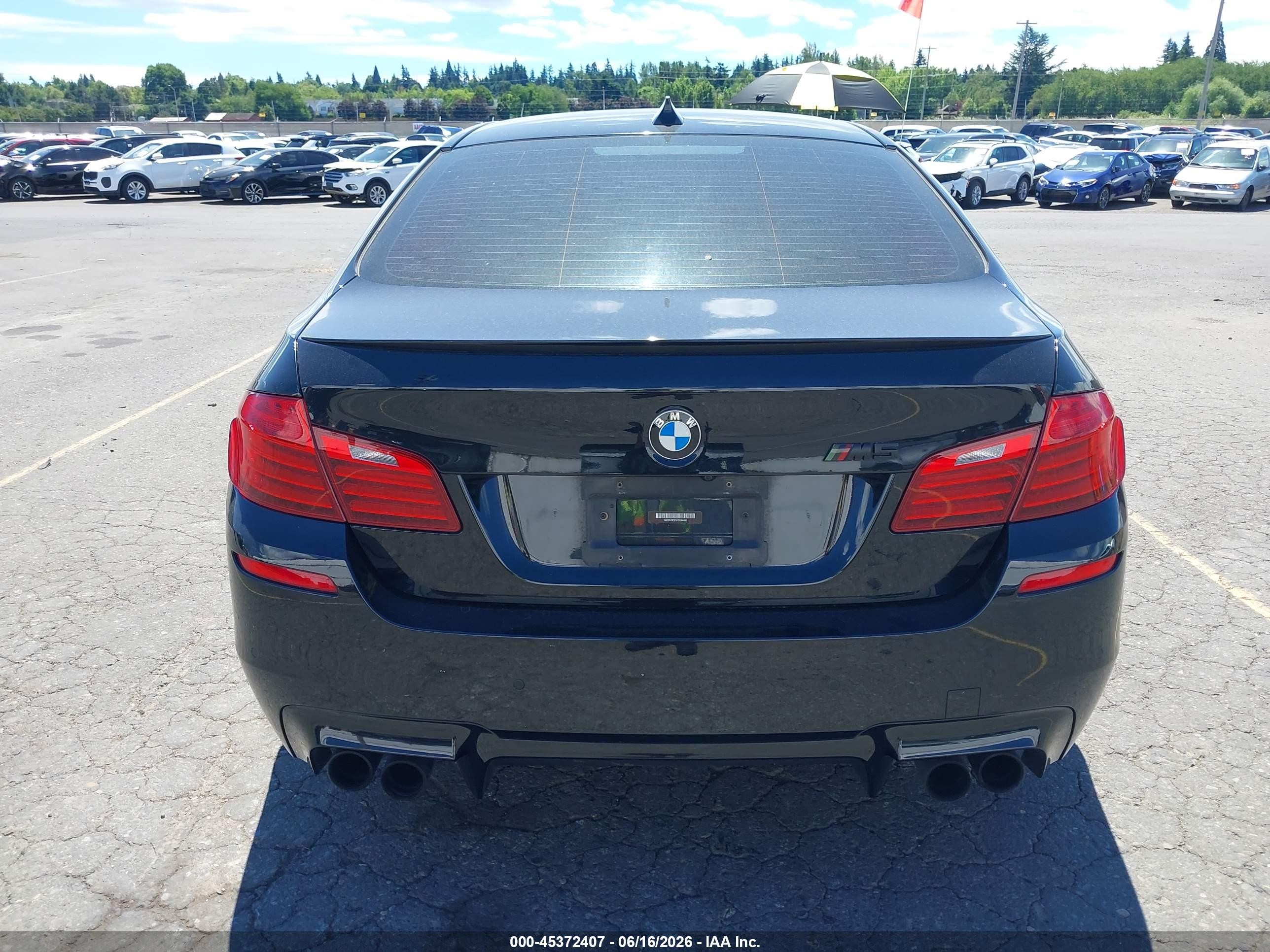 2015 Bmw M5 Black vin: WBSFV9C55FD594490