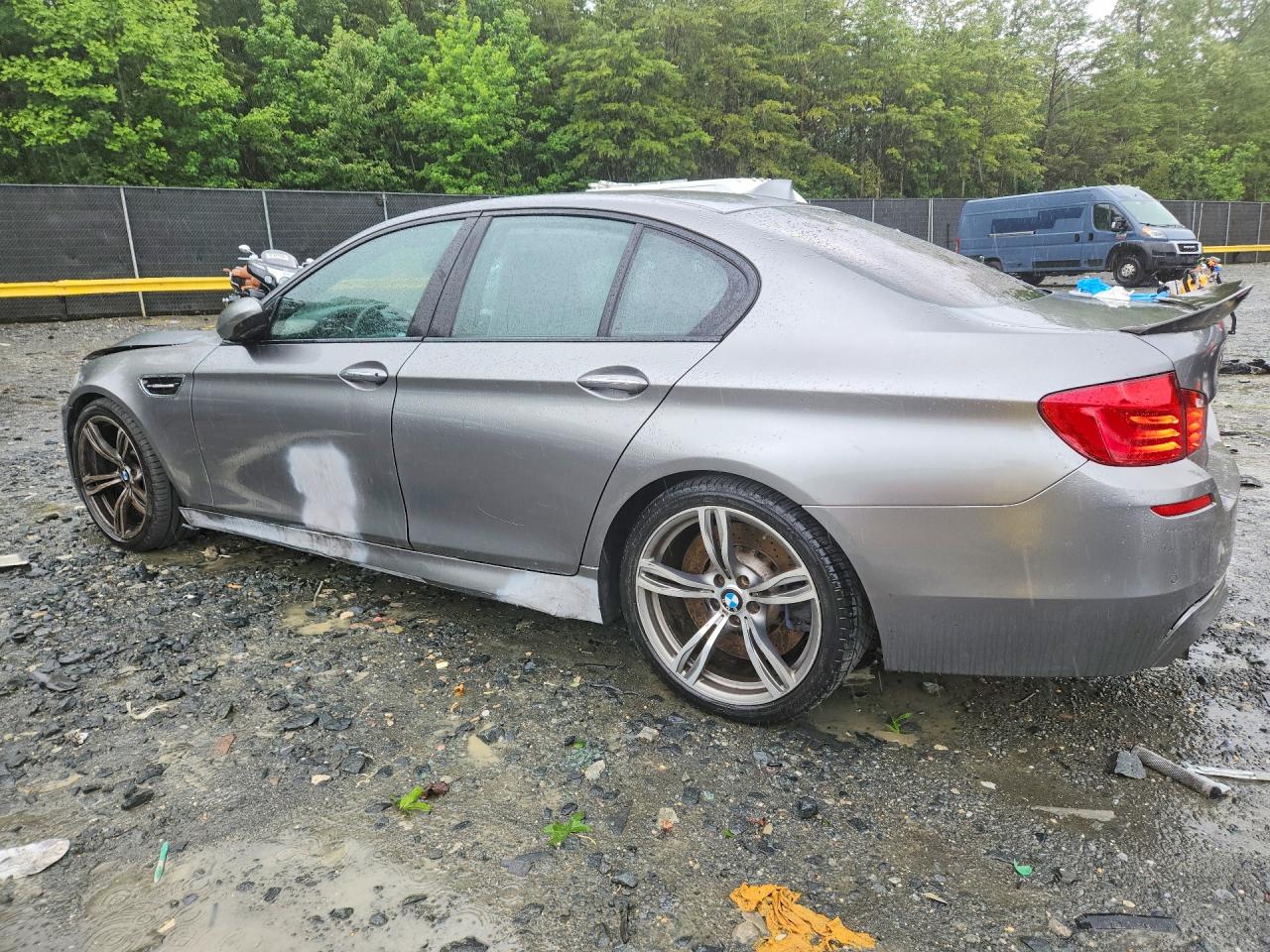 2013 Bmw M5 Gray vin: WBSFV9C56DD095906