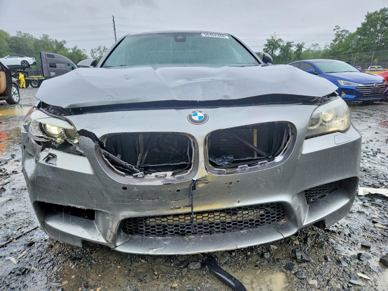 2013 Bmw M5 Gray vin: WBSFV9C56DD095906