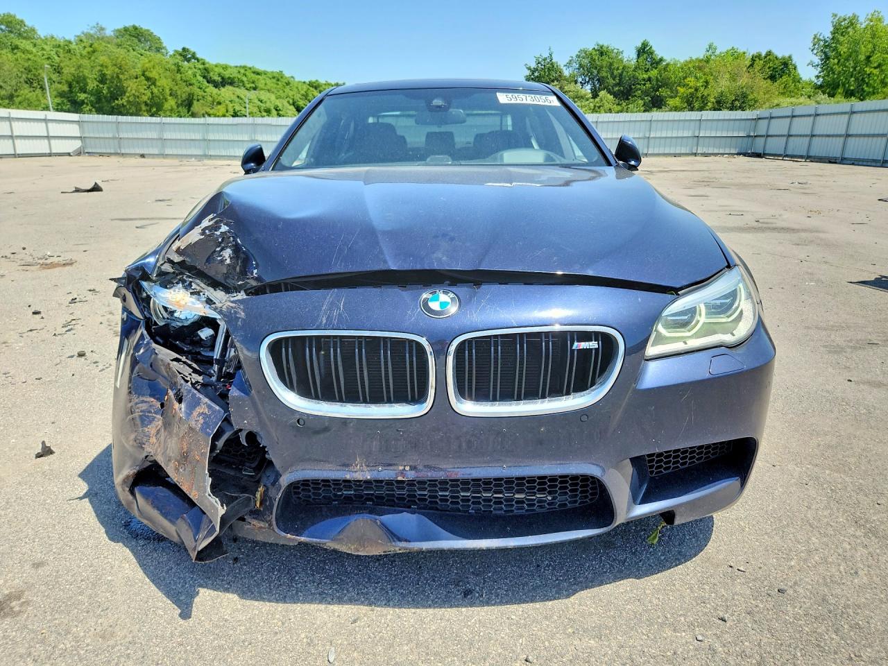 2014 Bmw M5 Blue vin: WBSFV9C57ED097469