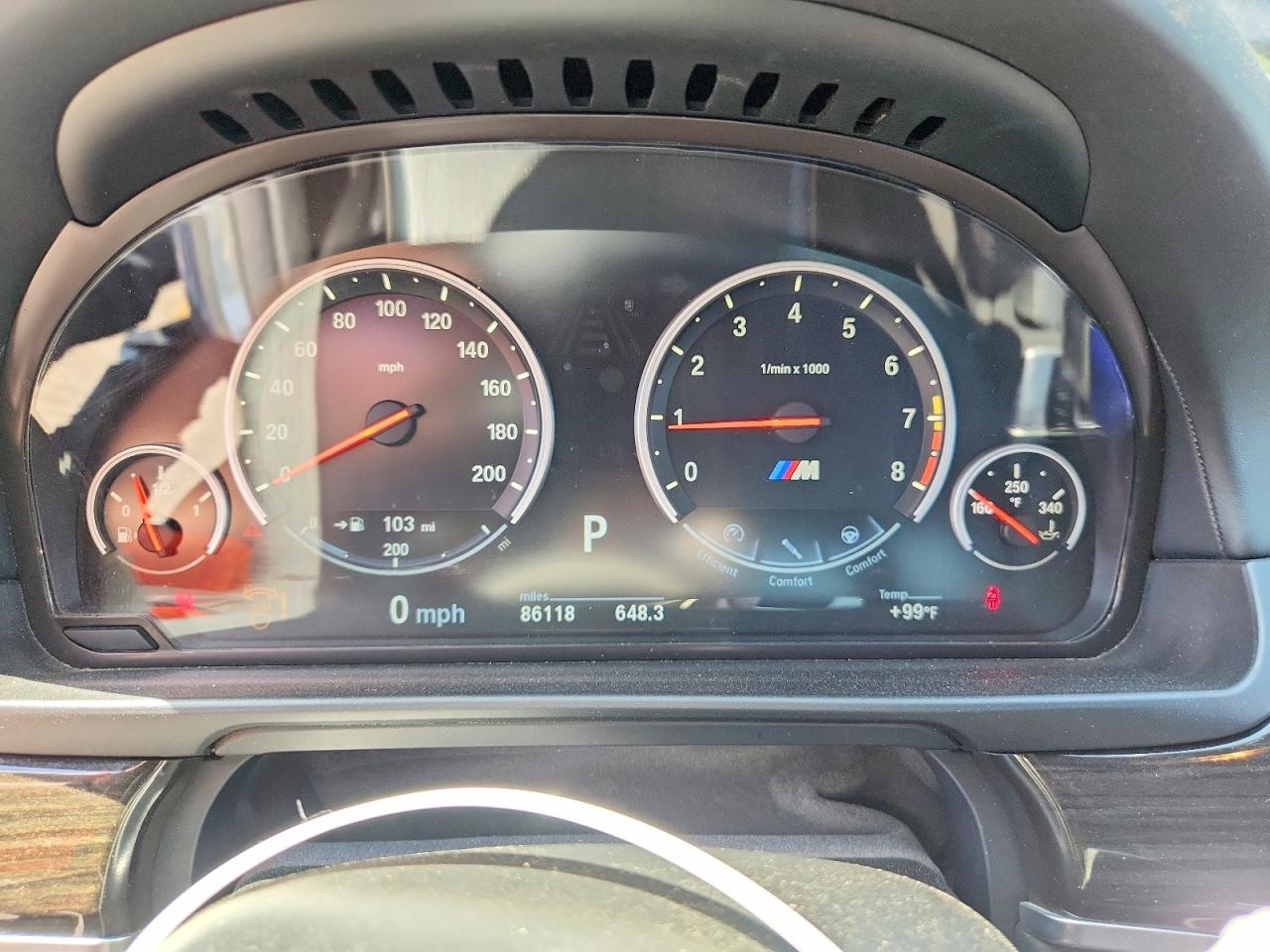 2014 Bmw M5 Blue vin: WBSFV9C57ED097469