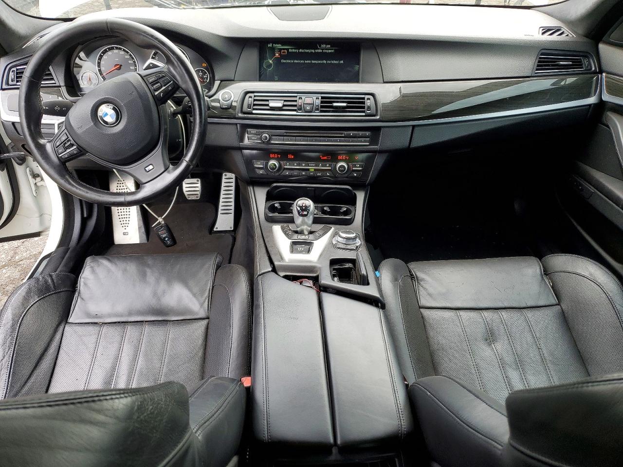2013 Bmw M5 White vin: WBSFV9C58DC773514