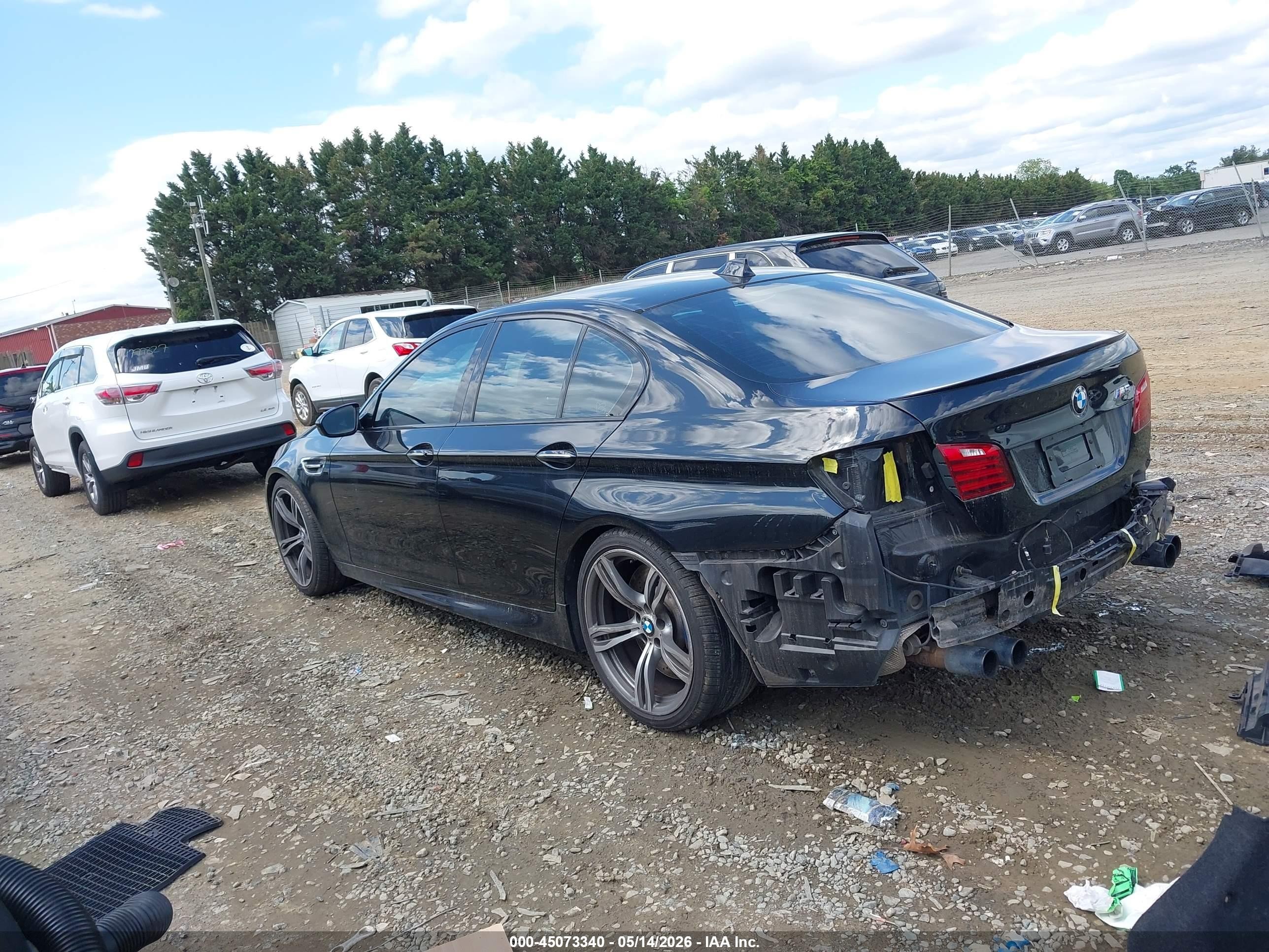 2014 Bmw M5 Black vin: WBSFV9C58ED097254