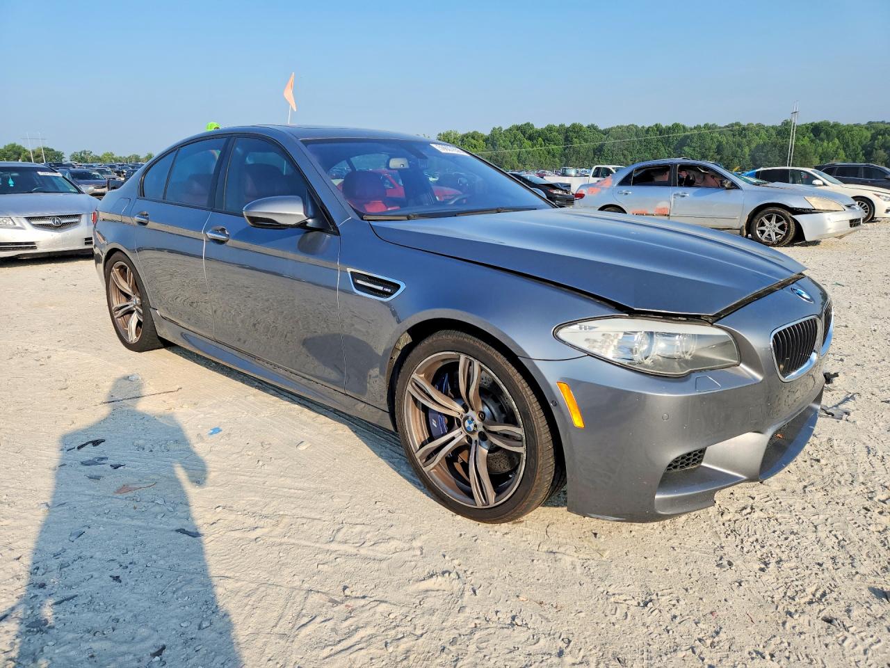2013 Bmw M5 Gray vin: WBSFV9C59DC772257