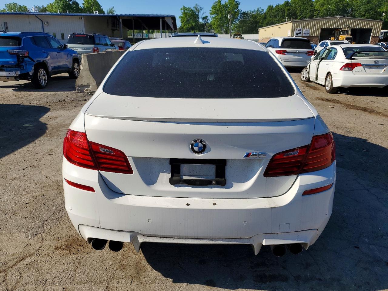 2014 Bmw M5 White vin: WBSFV9C59ED593292