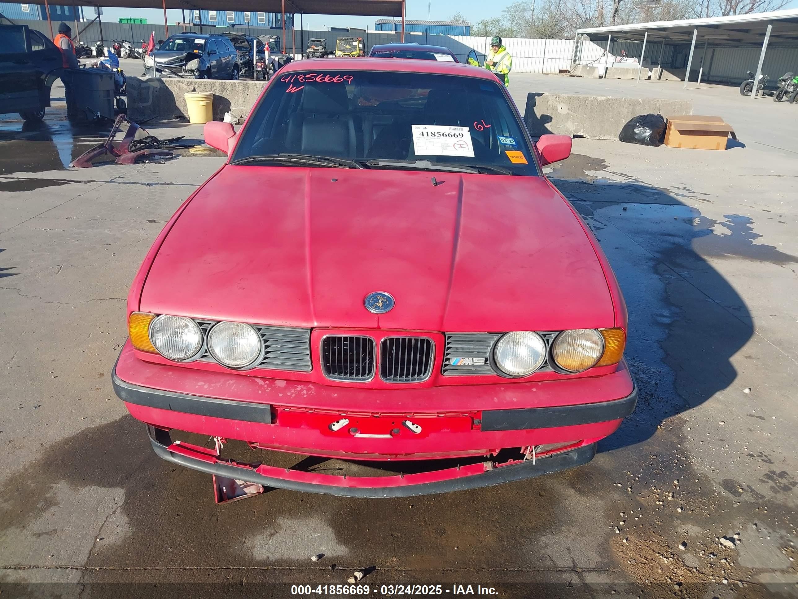 1991 Bmw M5   Red vin: WBSHD9313MBK06030