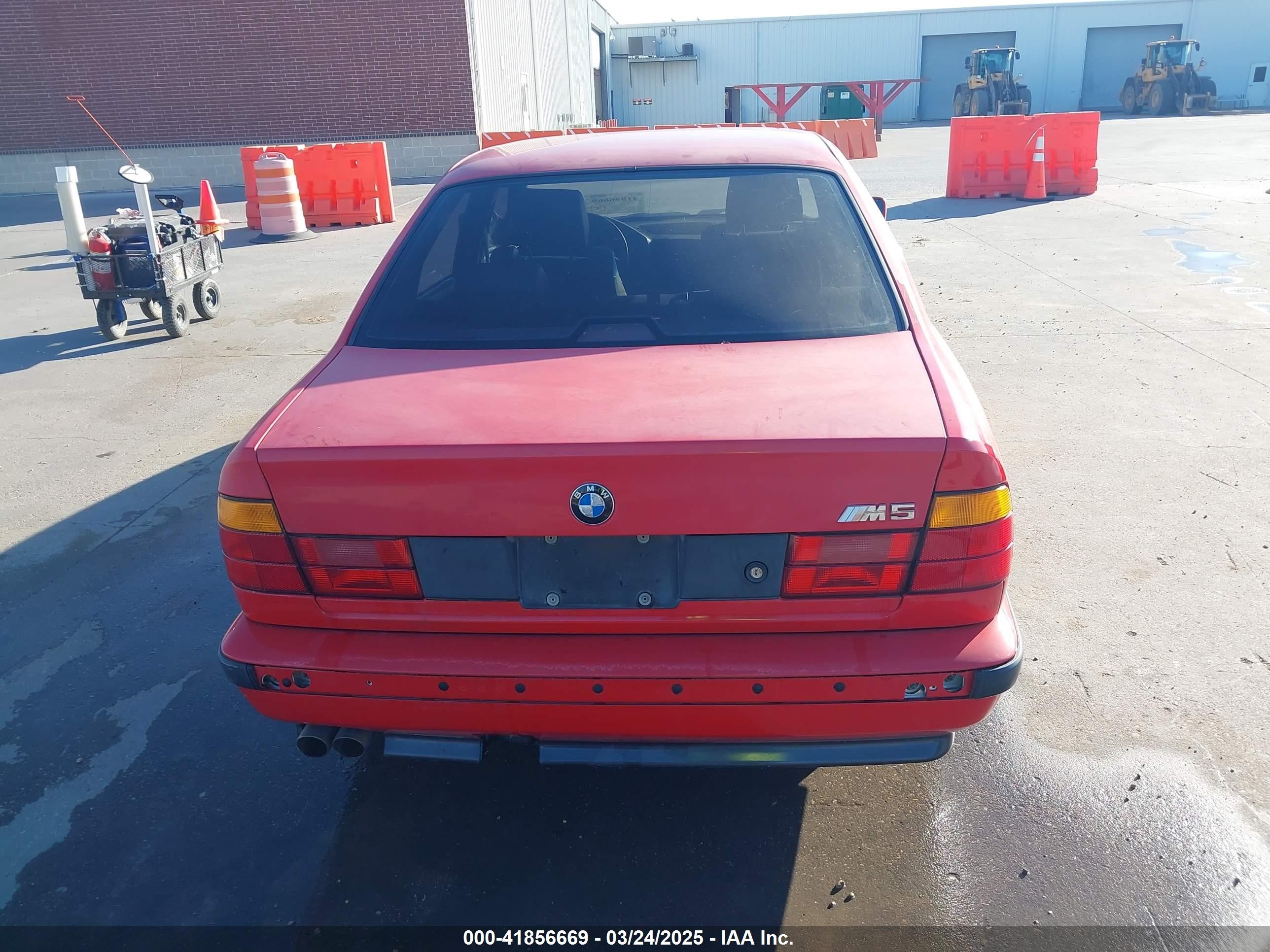 1991 Bmw M5   Red vin: WBSHD9313MBK06030