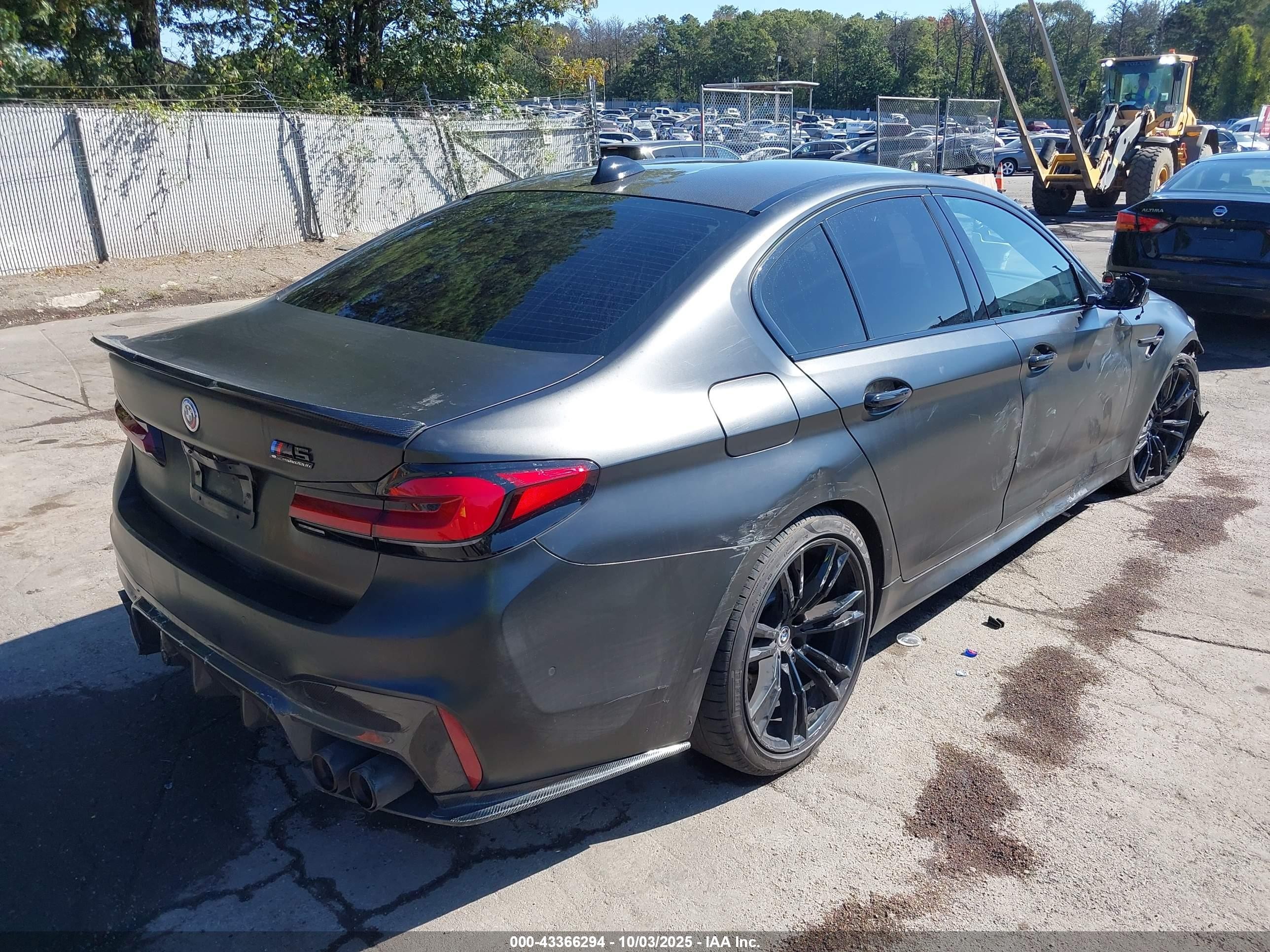 2018 Bmw M5 Black vin: WBSJF0C54JB283818
