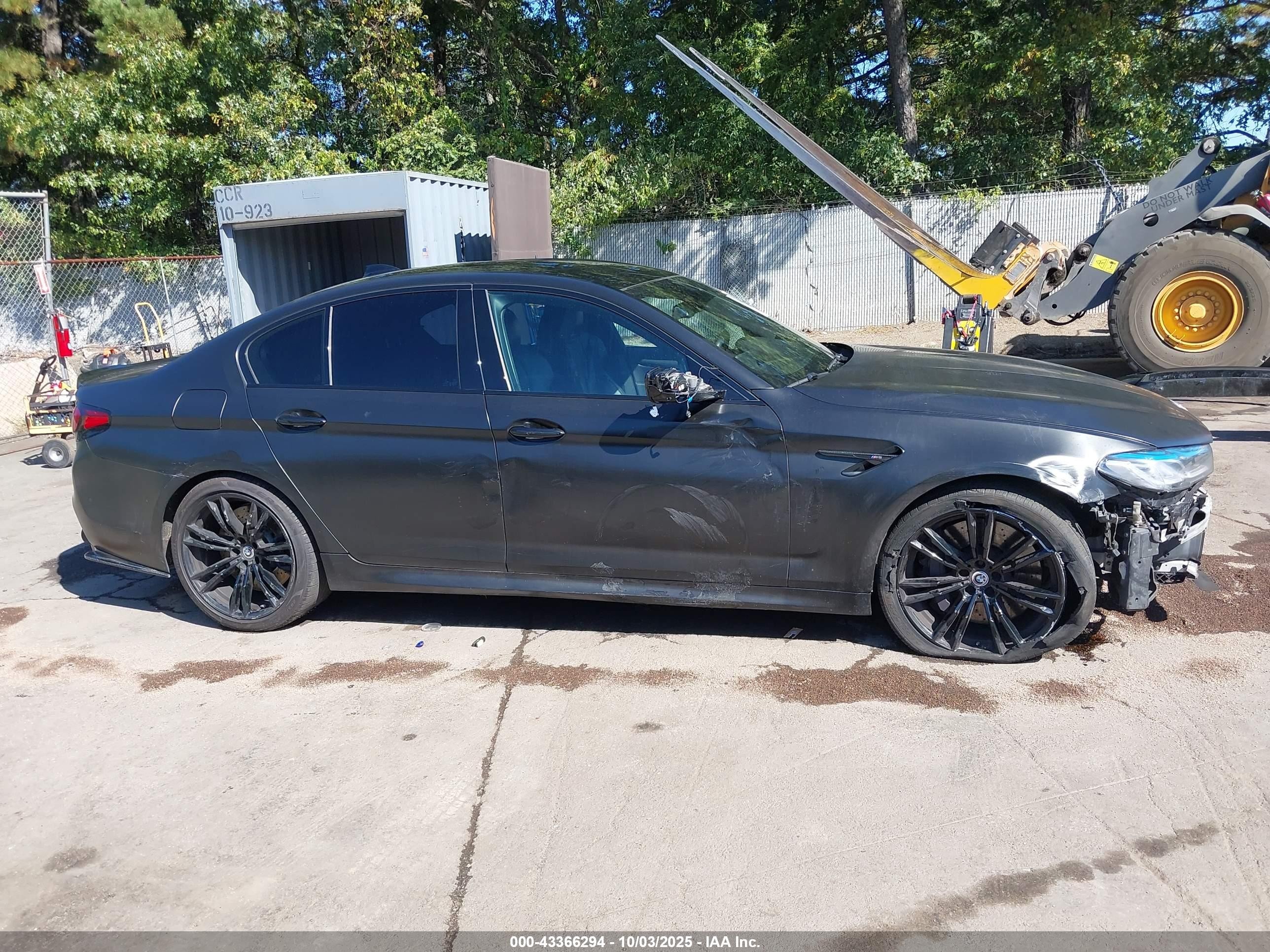 2018 Bmw M5 Black vin: WBSJF0C54JB283818