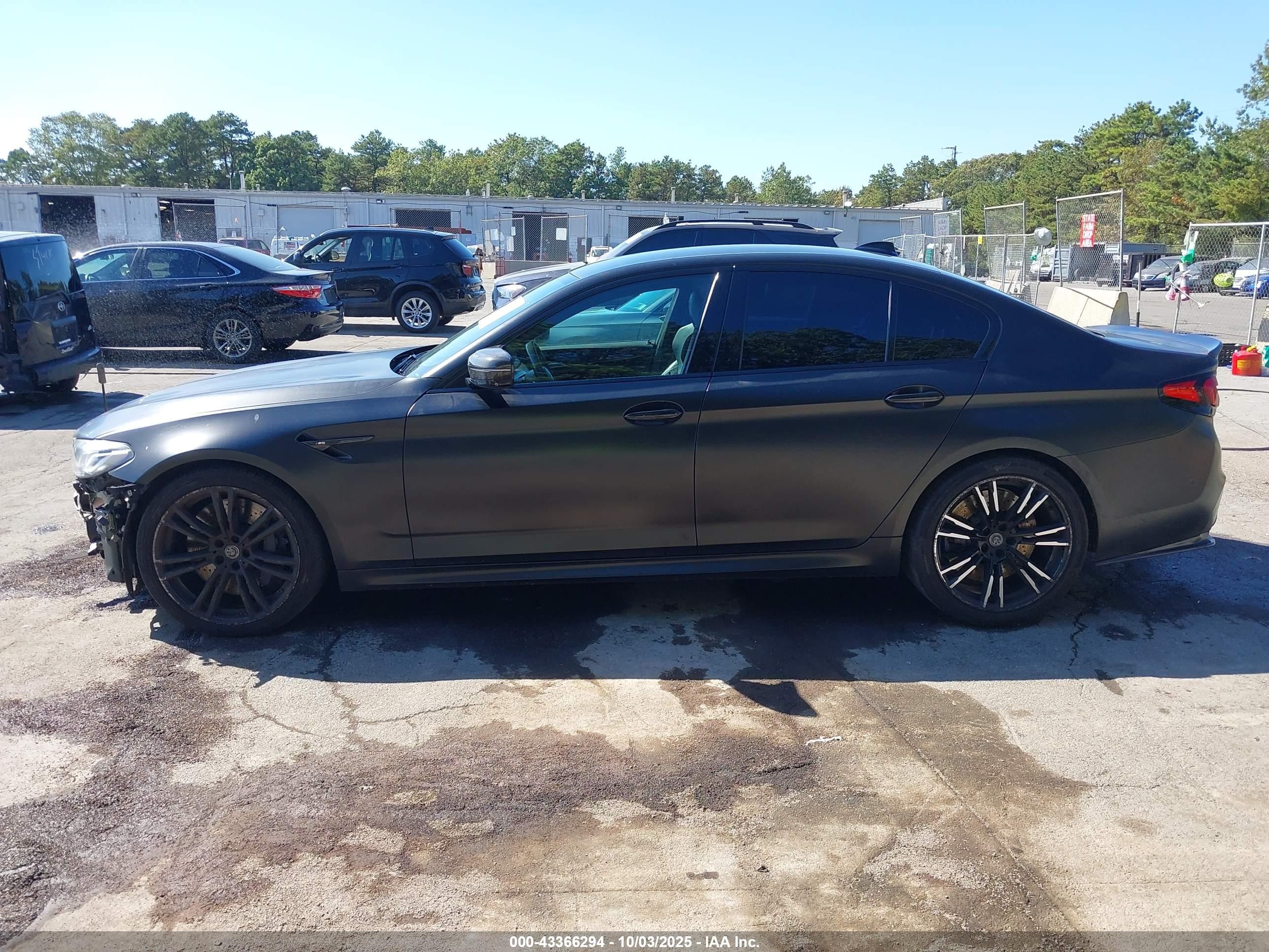 2018 Bmw M5 Black vin: WBSJF0C54JB283818