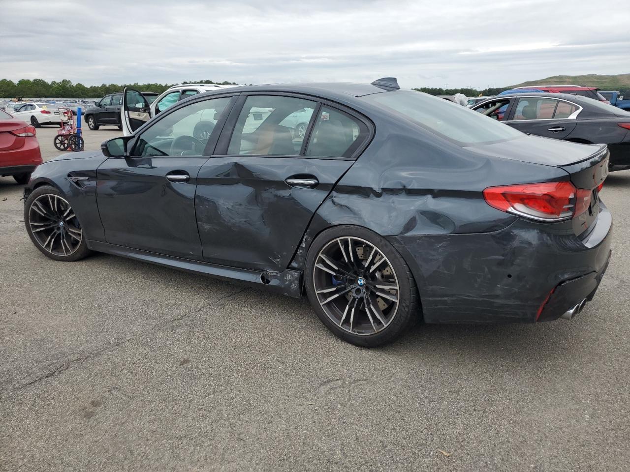 2018 Bmw M5 Blue vin: WBSJF0C57JB282971