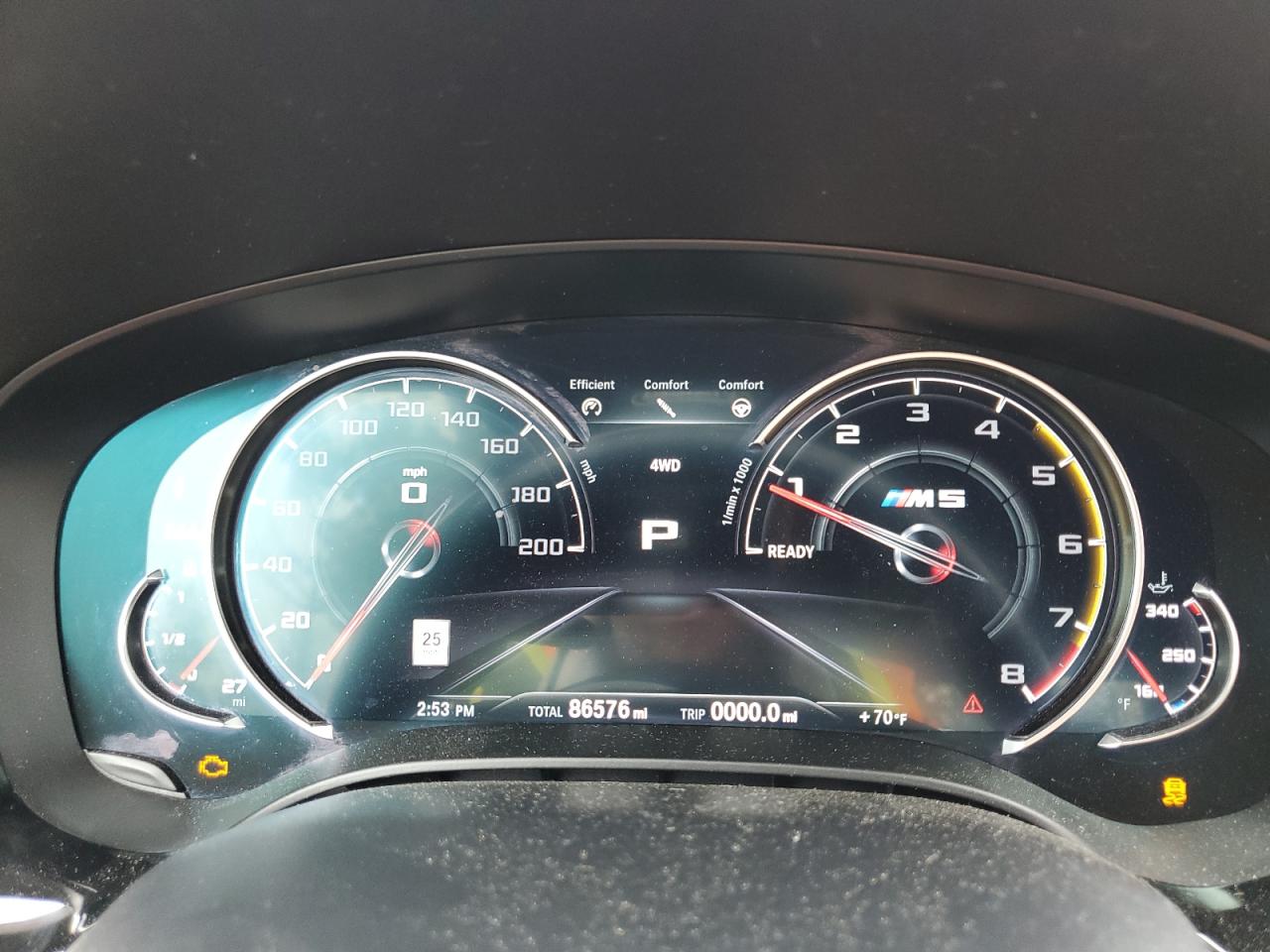 2018 Bmw M5 Blue vin: WBSJF0C57JB282971
