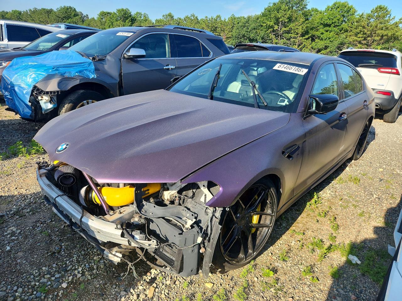 2018 Bmw M5 Фиолетовый vin: WBSJF0C57JB284008