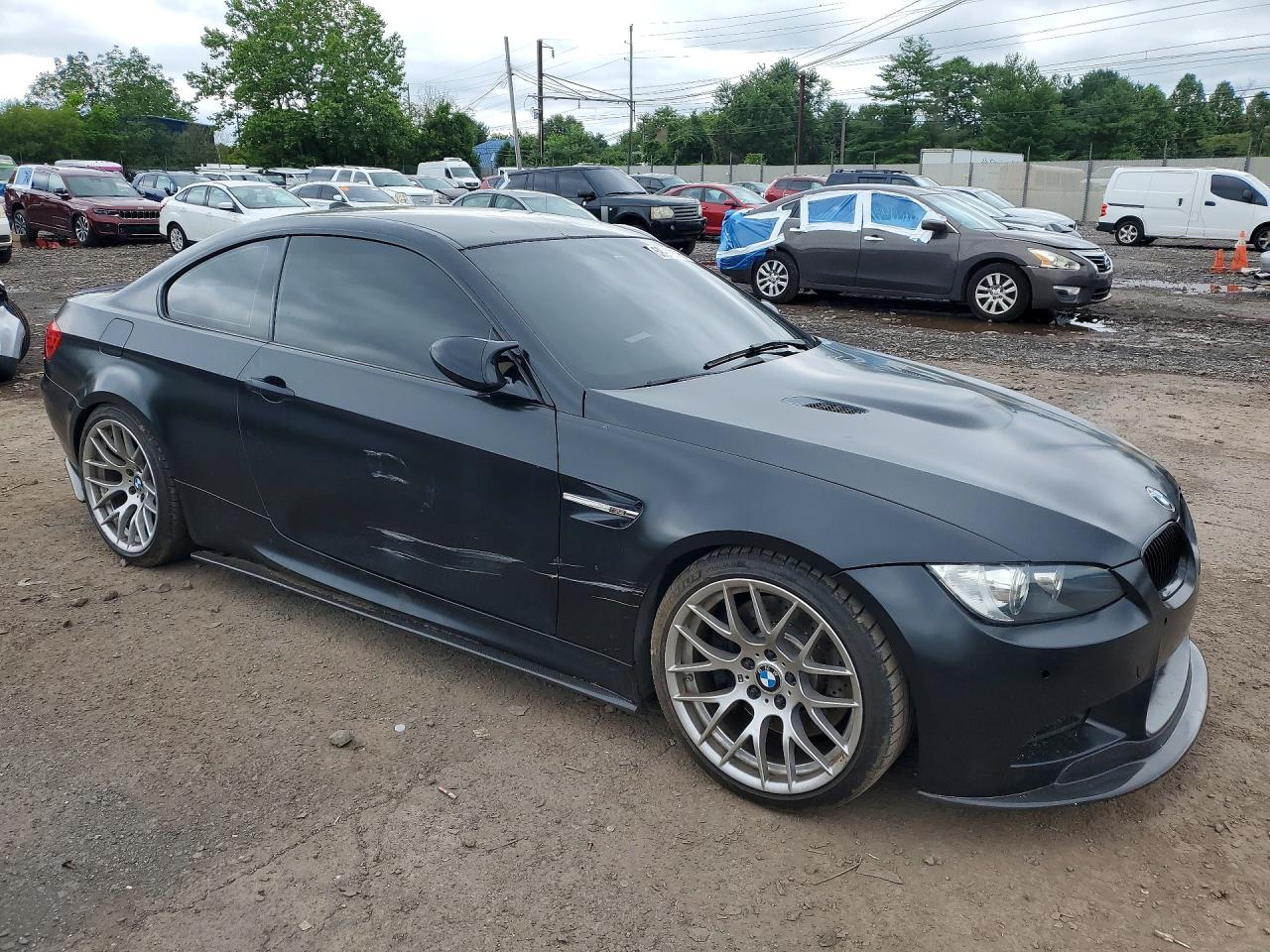 2012 Bmw M3 Black vin: WBSKG9C53CE798123