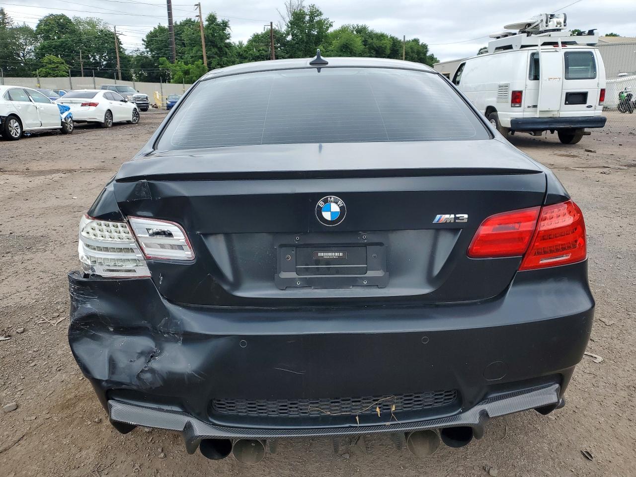 2012 Bmw M3 Black vin: WBSKG9C53CE798123