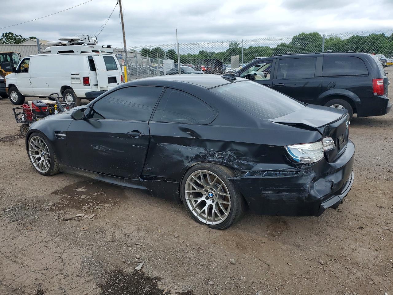2012 Bmw M3 Black vin: WBSKG9C53CE798123