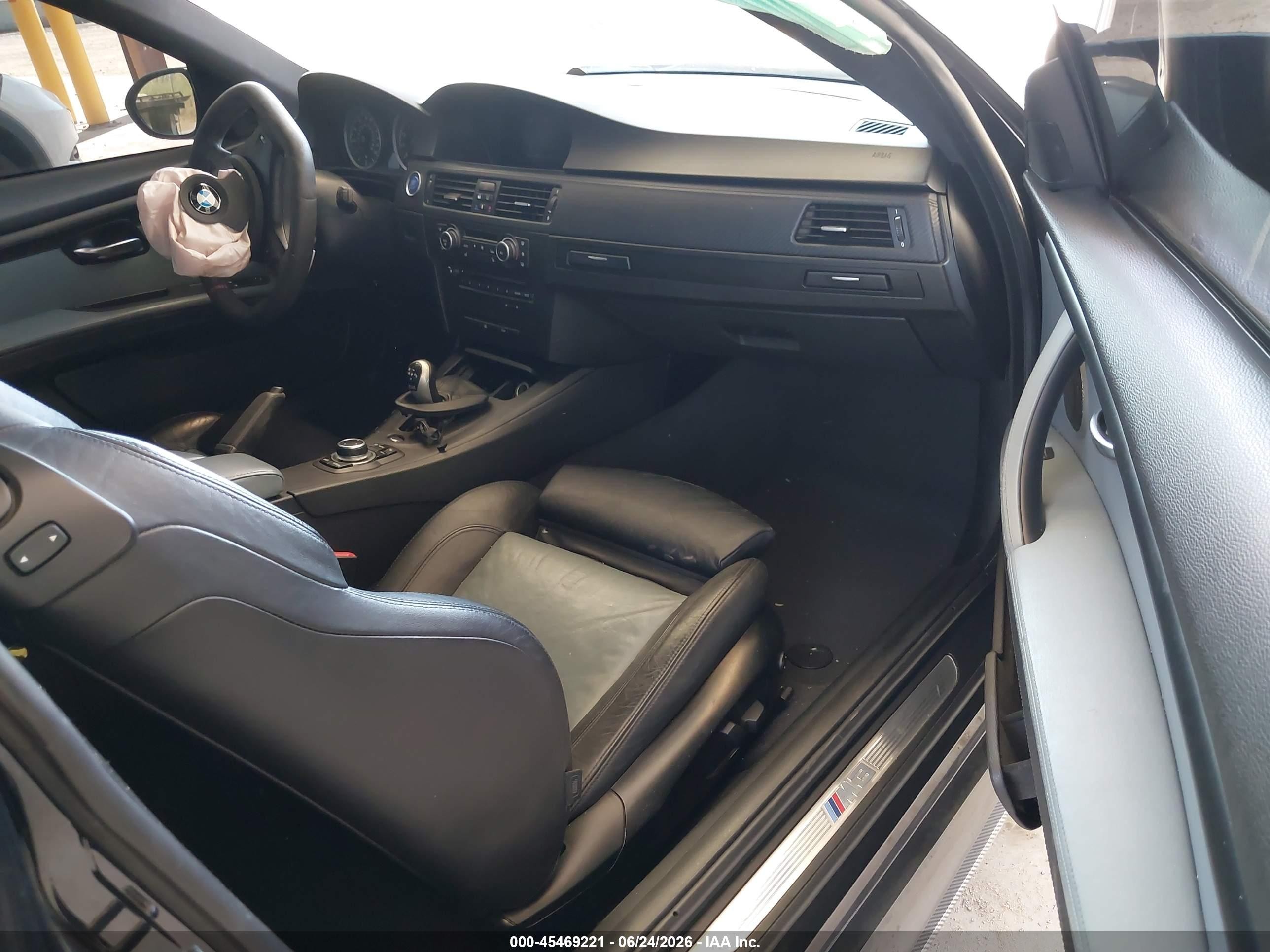 2012 Bmw M3   Black vin: WBSKG9C57CE798092